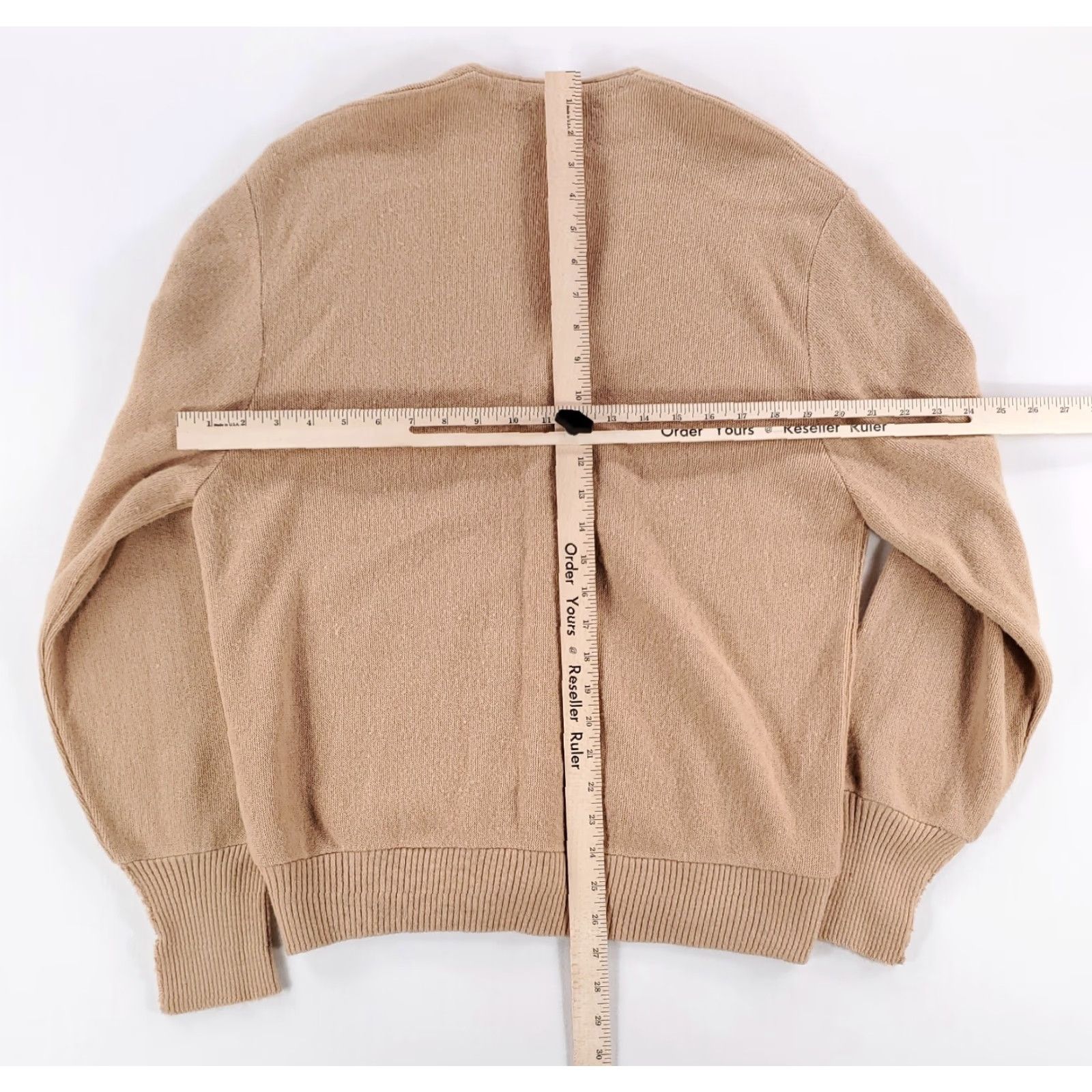 Vintage VINTAGE Arnold Palmer Robert Bruce Tan Cardigan Sweater Mens L Size US L / EU 52-54 / 3 - 6 Thumbnail