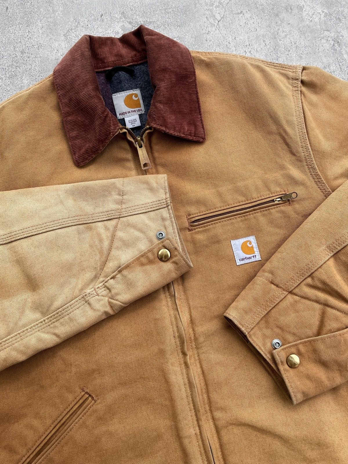 Carhartt 16' Faded Brown Tan Carhartt Detroit Jacket J001 BRN Size US M / EU 48-50 / 2 - 8 Thumbnail