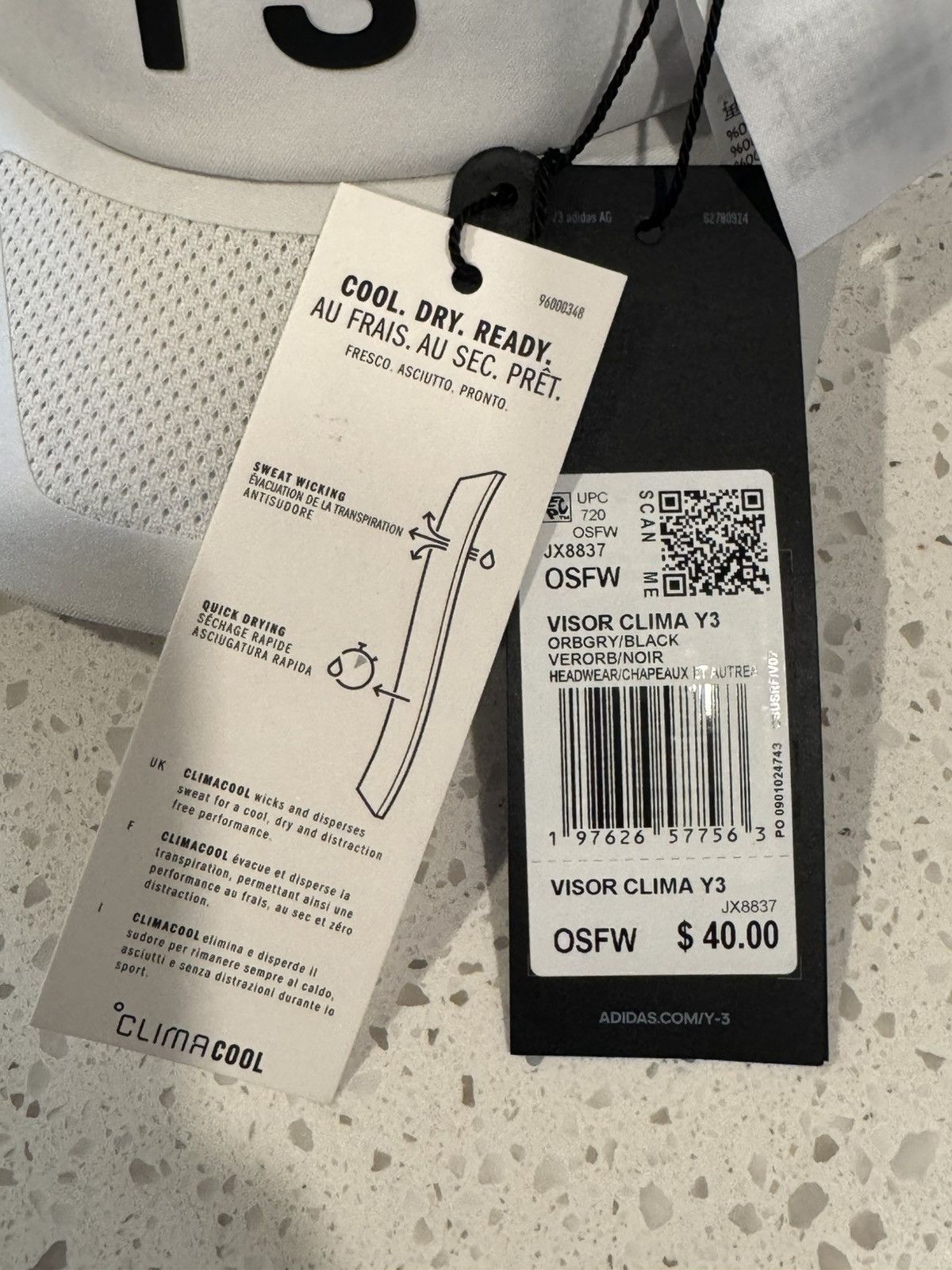 Adidas Adidas y-3 yeezy sun visor hat Size ONE SIZE - 4 Thumbnail