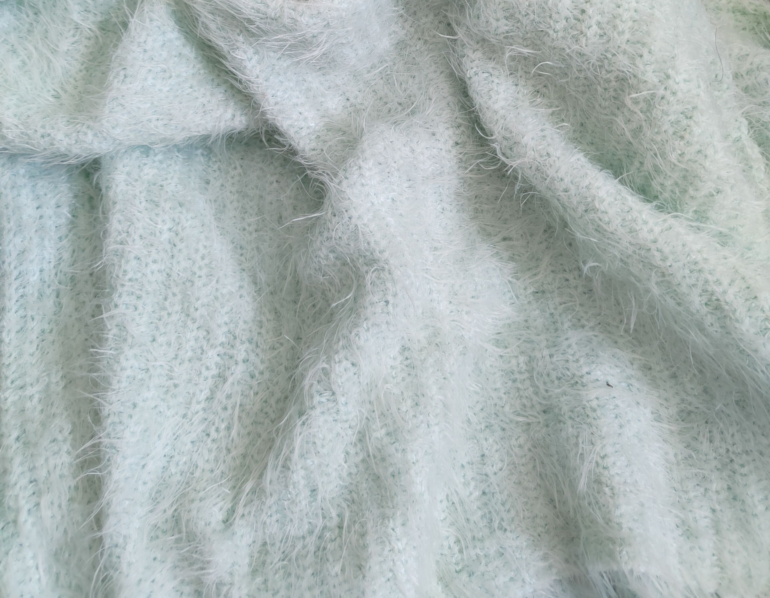 Japanese Brand Cecil McBee Green Shag Shaggy Fur Mohair Knitwear #S2027 Size M / US 6-8 / IT 42-44 - 12 Thumbnail