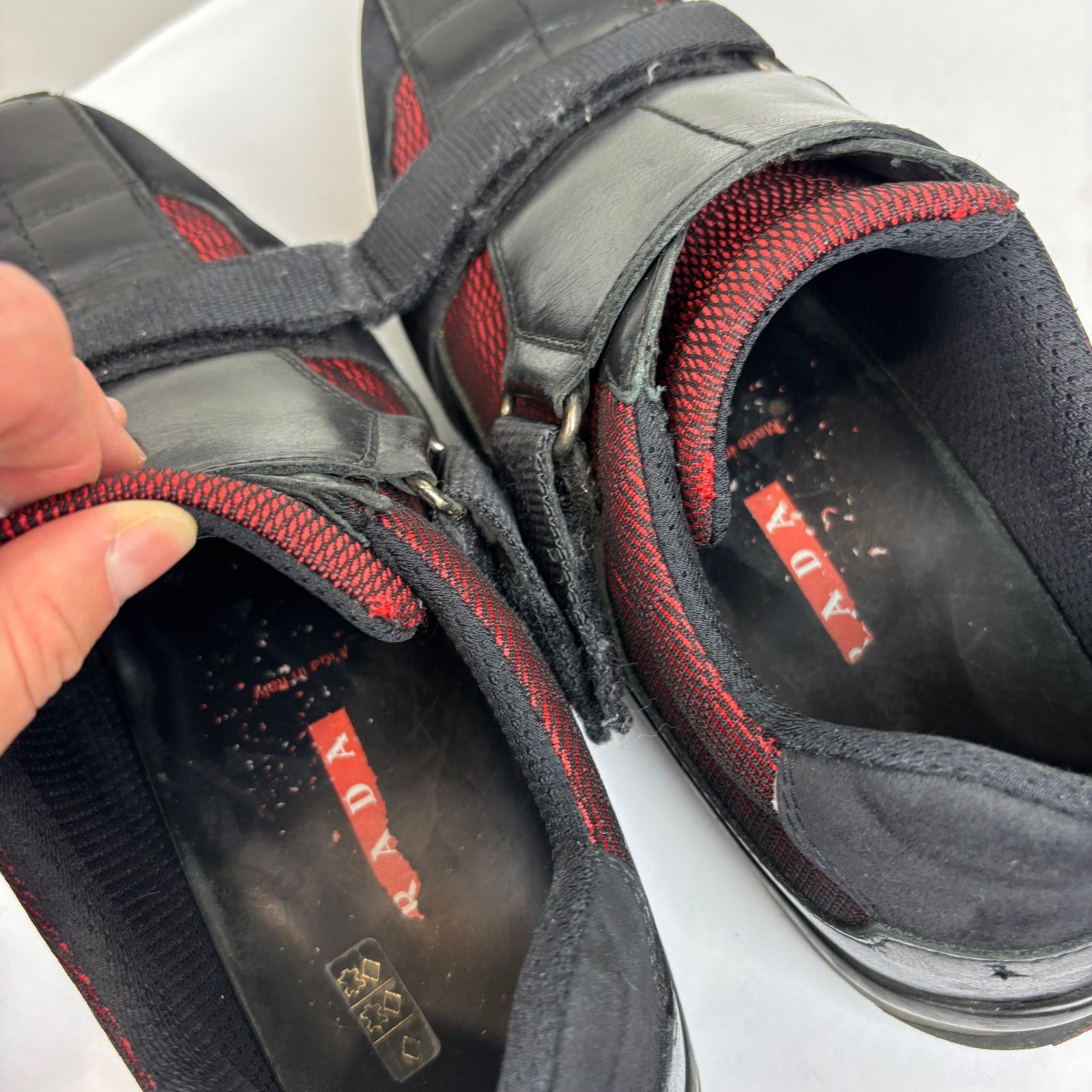 Prada Prada Leather Mesh Suede Strap Trainers SneakersMen's 7 Size US 7 / EU 40 - 11 Thumbnail