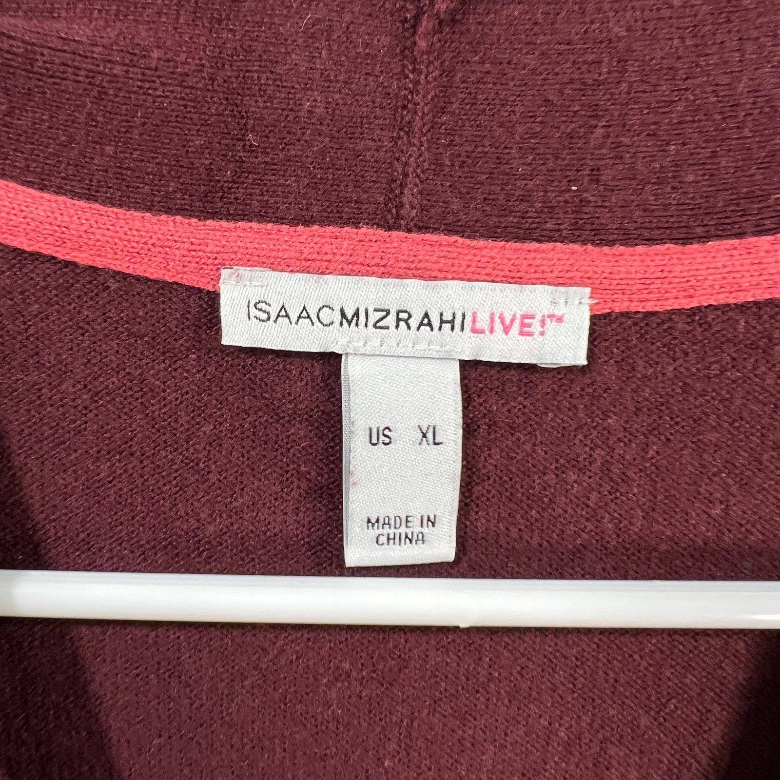 Isaac Mizrahi Isaac Mizrahi LIVE! Cardigan Sweater Dark Wine Size X-Large Size XL / US 12-14 / IT 48-50 - 3 Thumbnail
