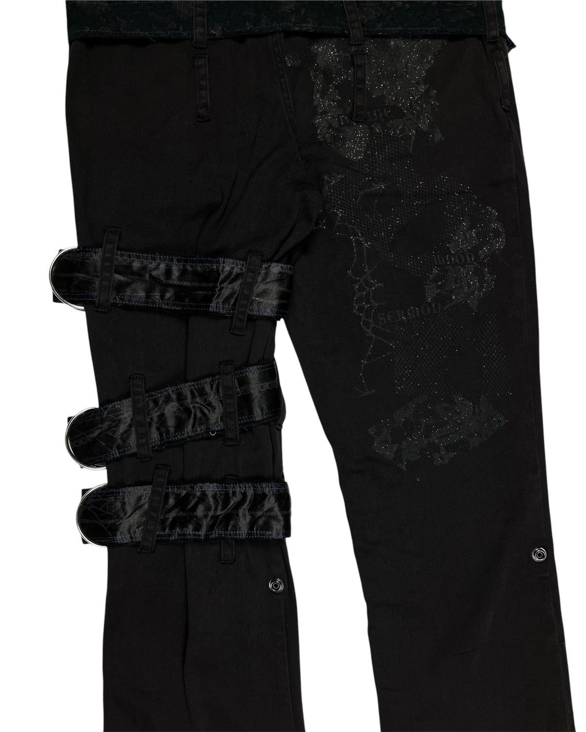 Japanese Brand 2000s h. Anarchy Typewriter Bondage Pants Size US 31 - 8 Thumbnail