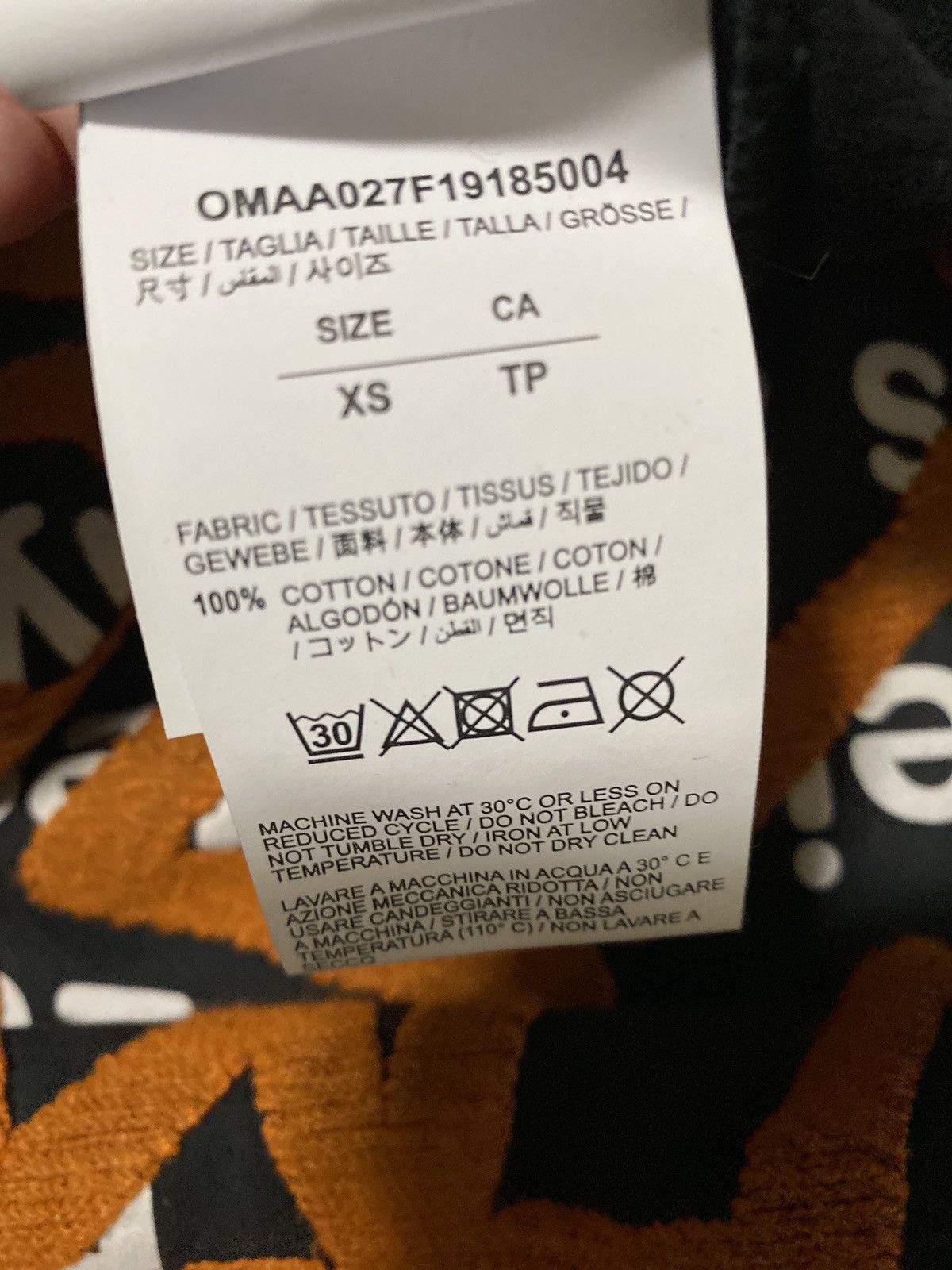 Off-White Off-White 2019 Pictogram Stickman Tee Size US S / EU 44-46 / 1 - 7 Thumbnail