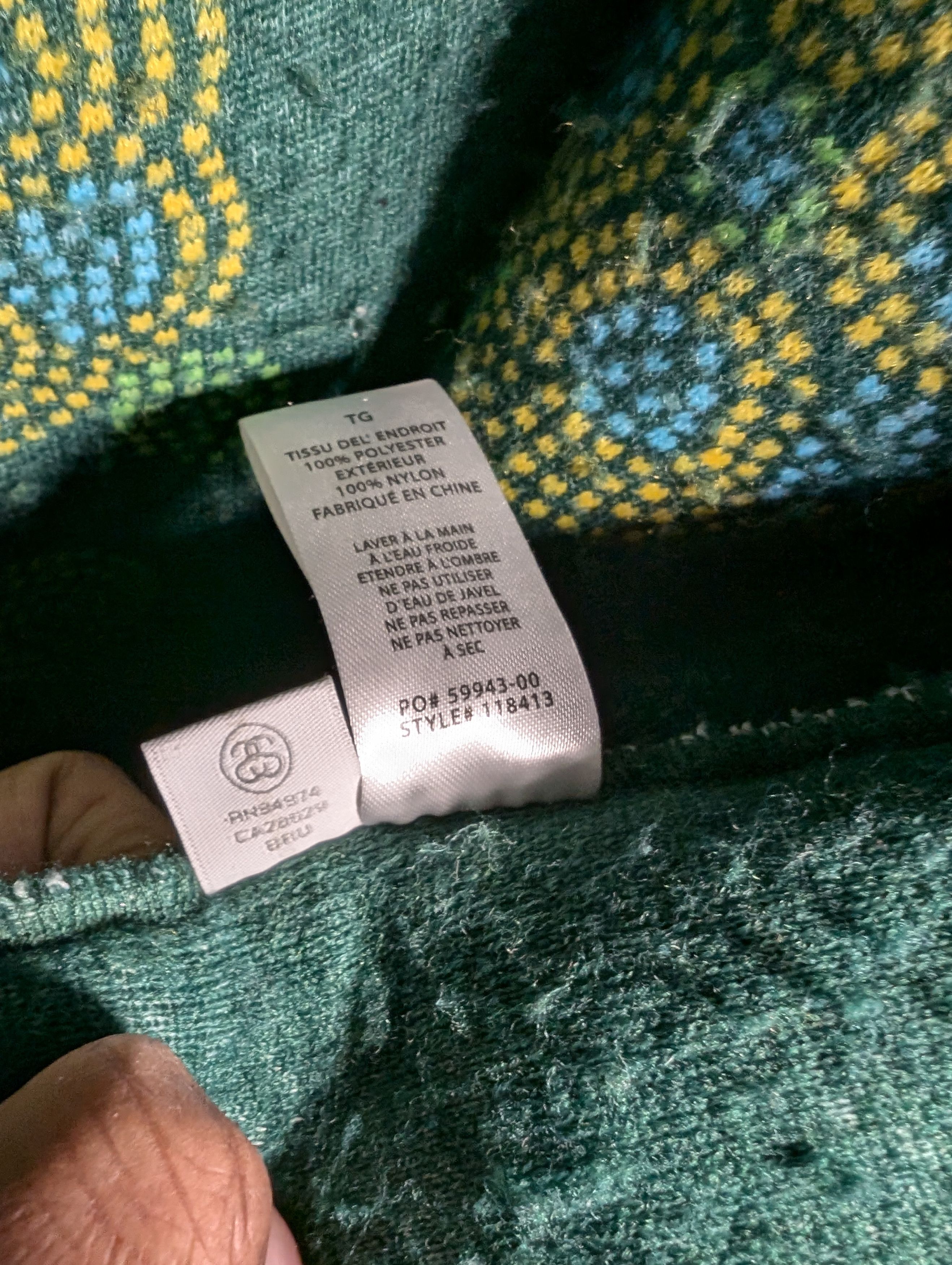 Stussy Stussy Floral Mock Neck Sherpa Fleece Jacket - Green XL Size US XL / EU 56 / 4 - 5 Thumbnail