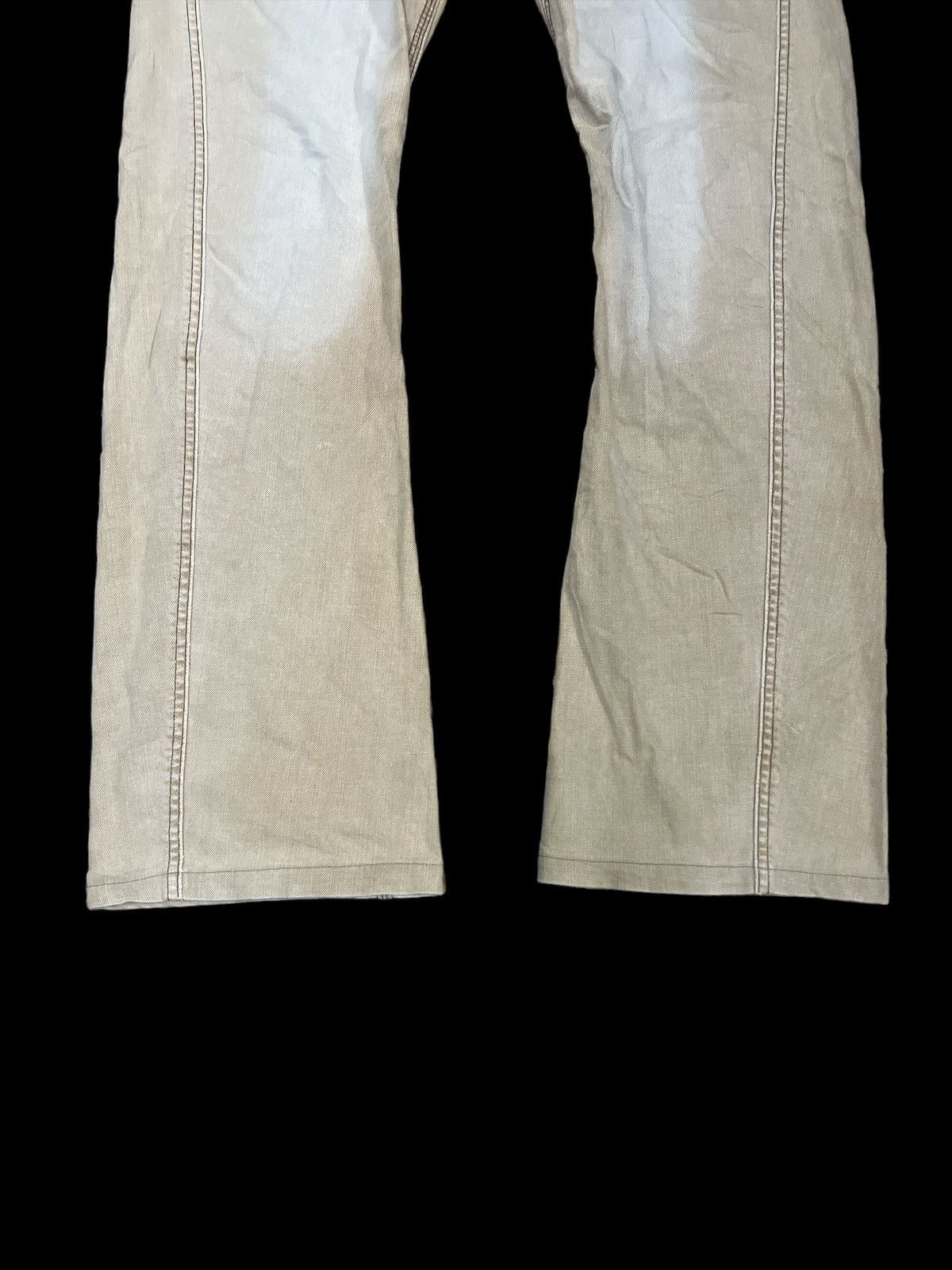 Other FLARED🔥 Y2K NICOLE CLUB BROWN FADED DISTRESSED DENIM PANT Size US 30 / EU 46 - 4 Thumbnail