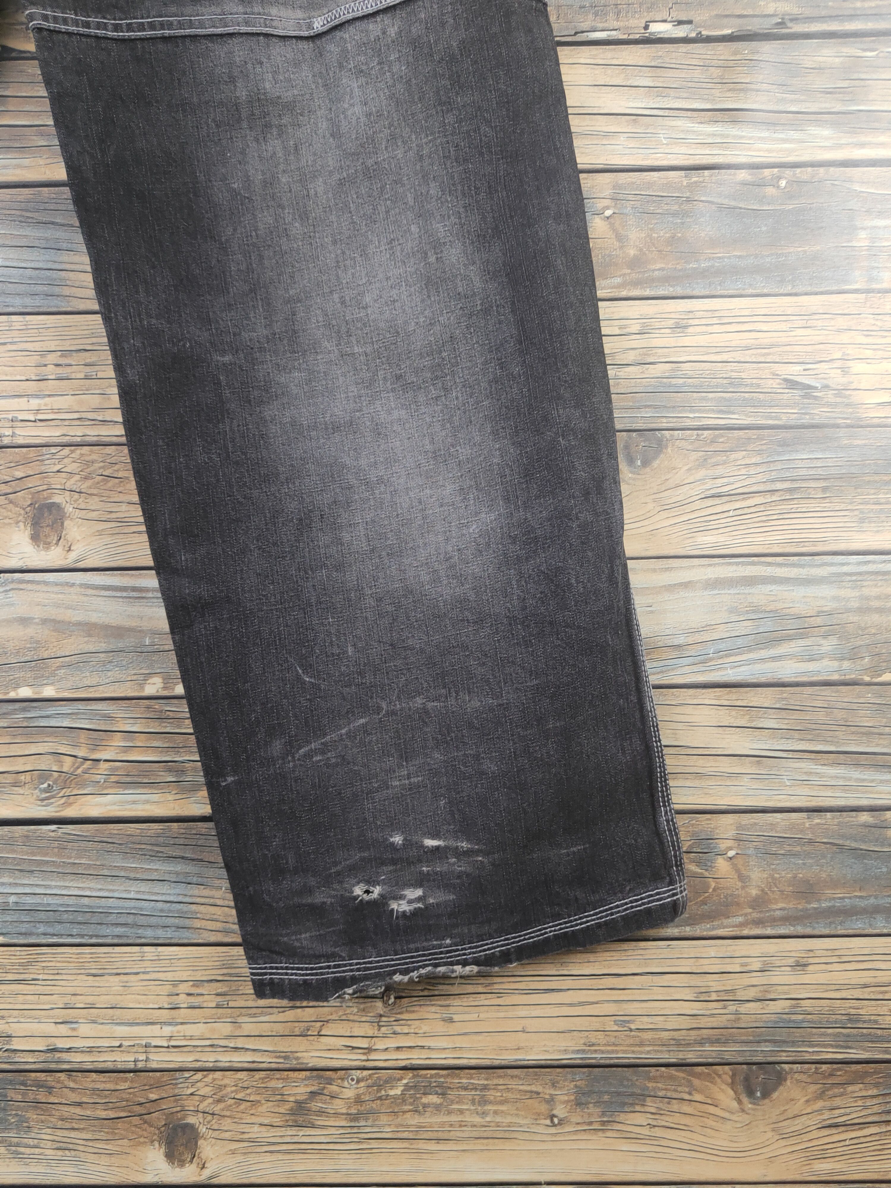 Enyce DL Enyce Black Distressed Ripped Jeans #1902 Size US 32 / EU 48 - 14 Thumbnail