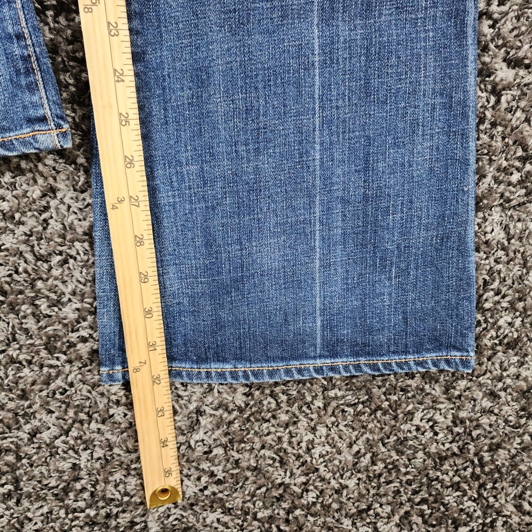 Vintage AG Adriano Goldschmied Womens Flared Jeans Size 31R Blue Size 24" / US 00 / IT 34 - 5 Thumbnail