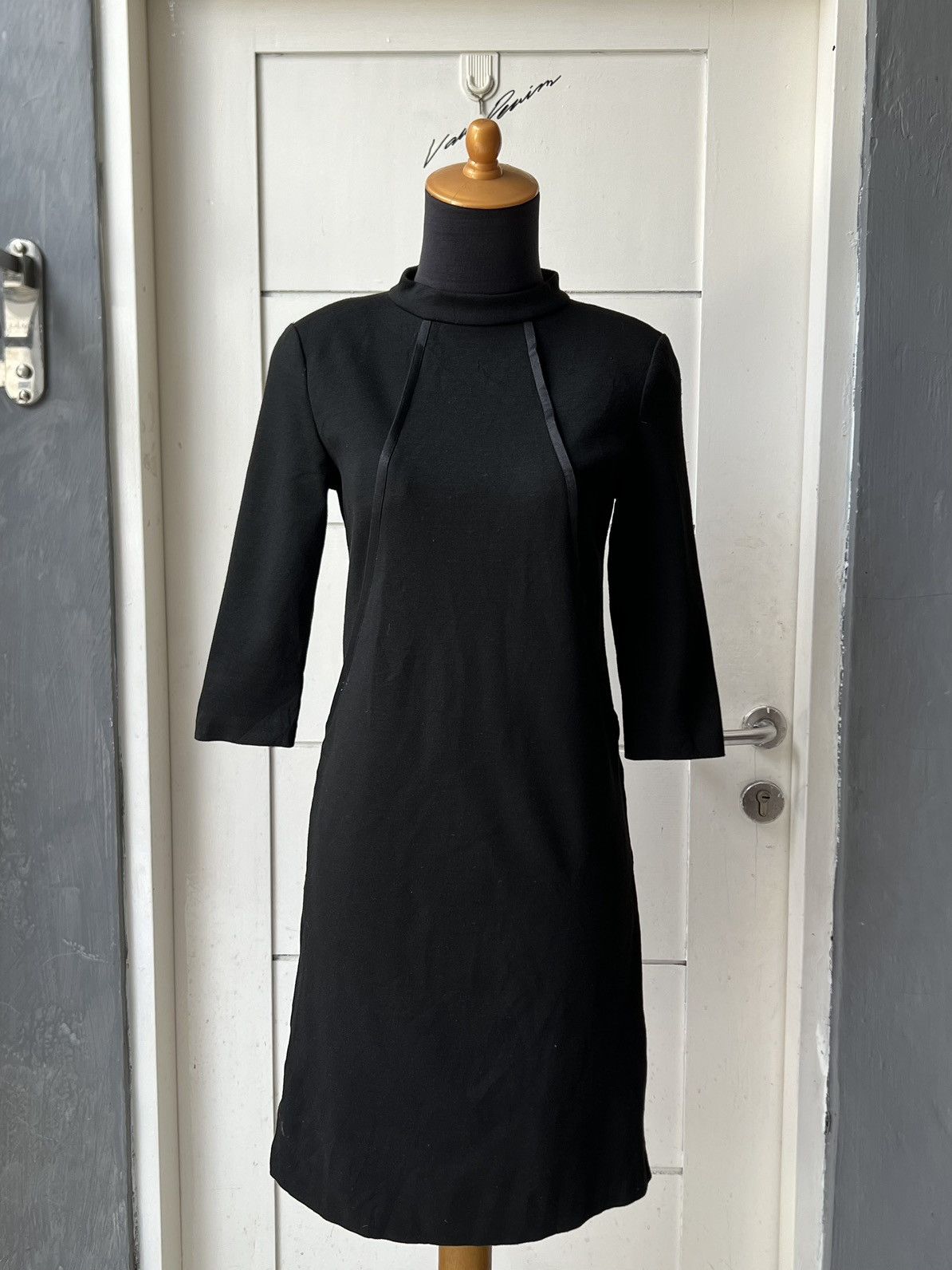 Balenciaga BALENCIAGA Paris Black Dress Size XS / US 0-2 / IT 36-38 - 15 Thumbnail