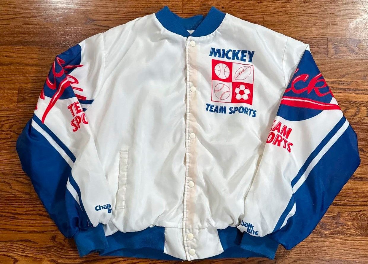 Disney × Vintage Vintage Chalk Line Mickey Mouse Fanimation Jacket Size XL Size US XL / EU 56 / 4 - 2 Thumbnail