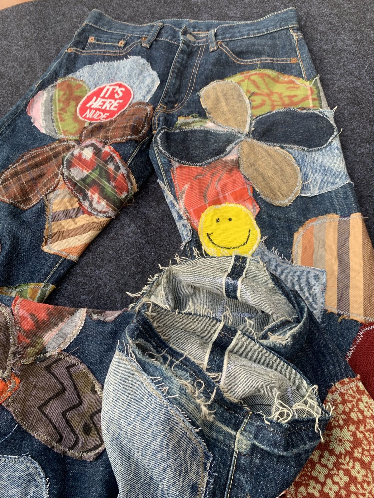 Kapital Kountry FLARE KAPITAL JEANS HIPPIE SELVEDGE INSANE. Size US 29 - 8 Thumbnail