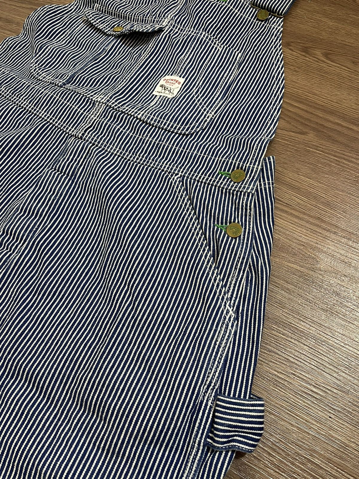 Pointer × Vintage Pointer Vintage Hickory Stripe Carpenter Overalls Size US 36 / EU 52 - 7 Thumbnail