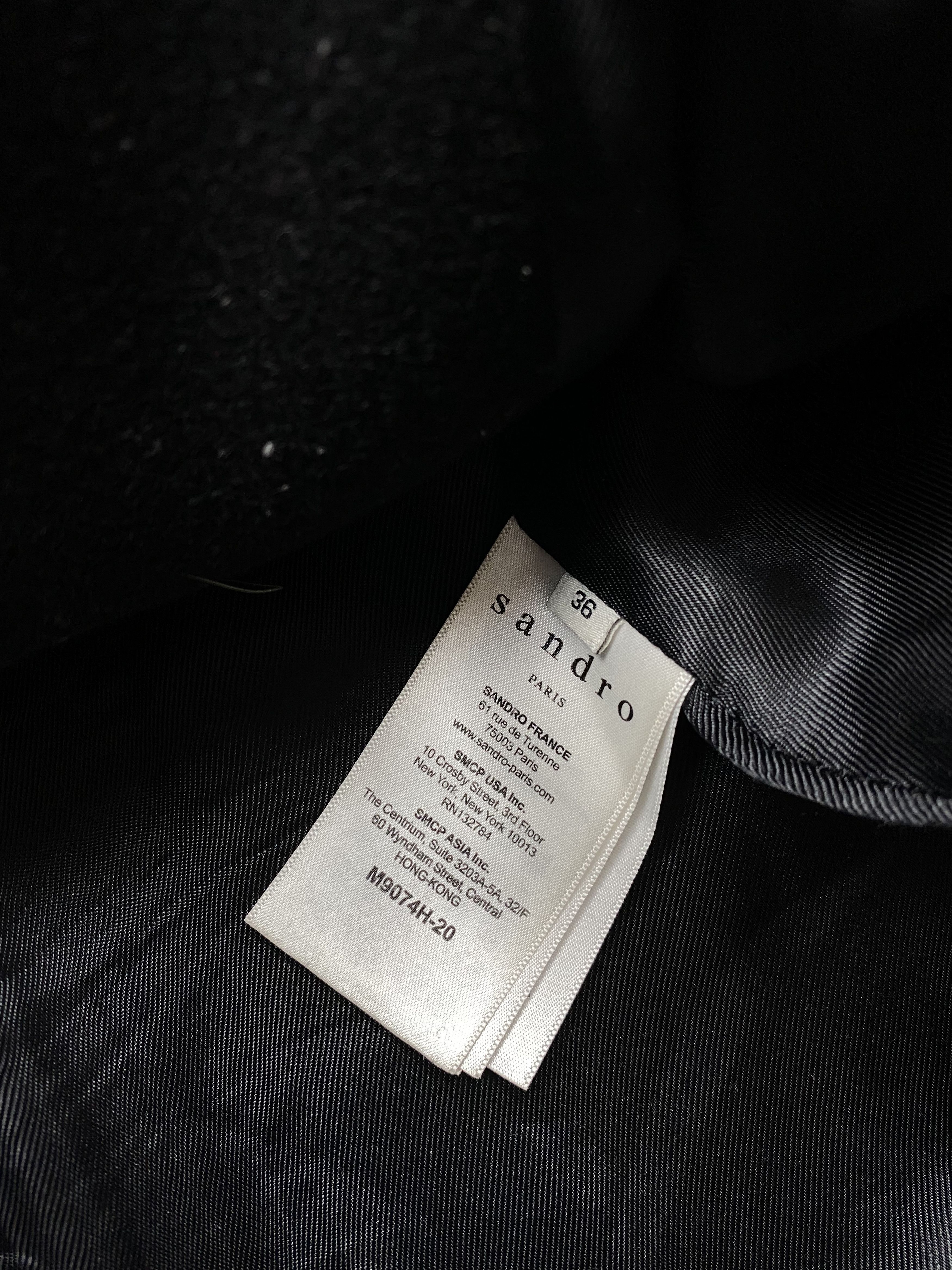 Sandro Sandro Paris Wool Coat Jacket Size XS / US 0-2 / IT 36-38 - 8 Thumbnail