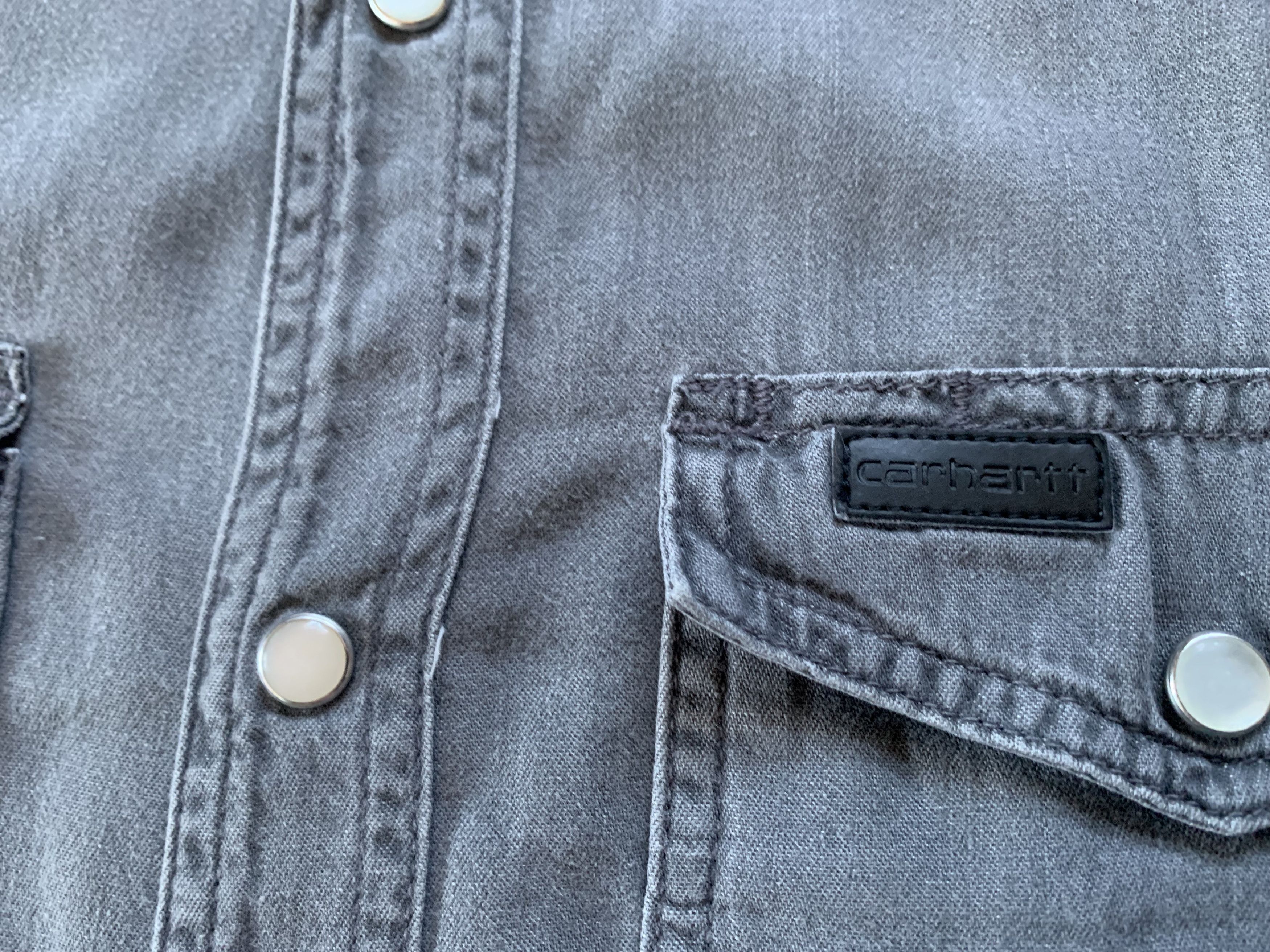 Carhartt Carhartt Howdy Denim Long Sleeve Grey Shirt Size US M / EU 48-50 / 2 - 5 Thumbnail