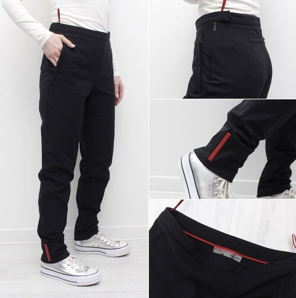 Prada Prada Nylon Red Tab Zipper Pants Size 26" / US 2 / IT 38 - 3 Thumbnail
