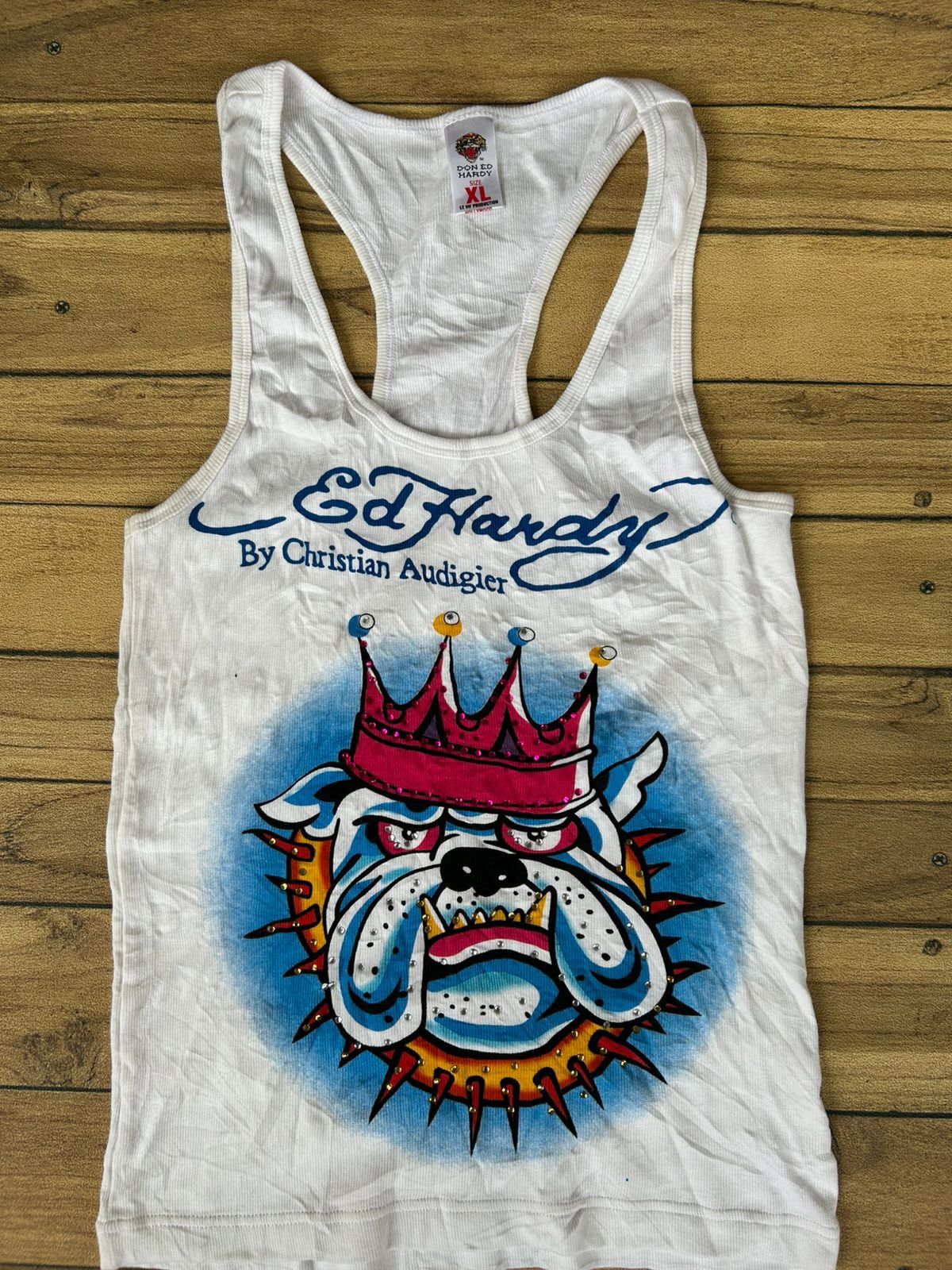 Ed Hardy Ed Hardy King bulldog blink blink tanktop Size XL / US 12-14 / IT 48-50 - 2 Thumbnail