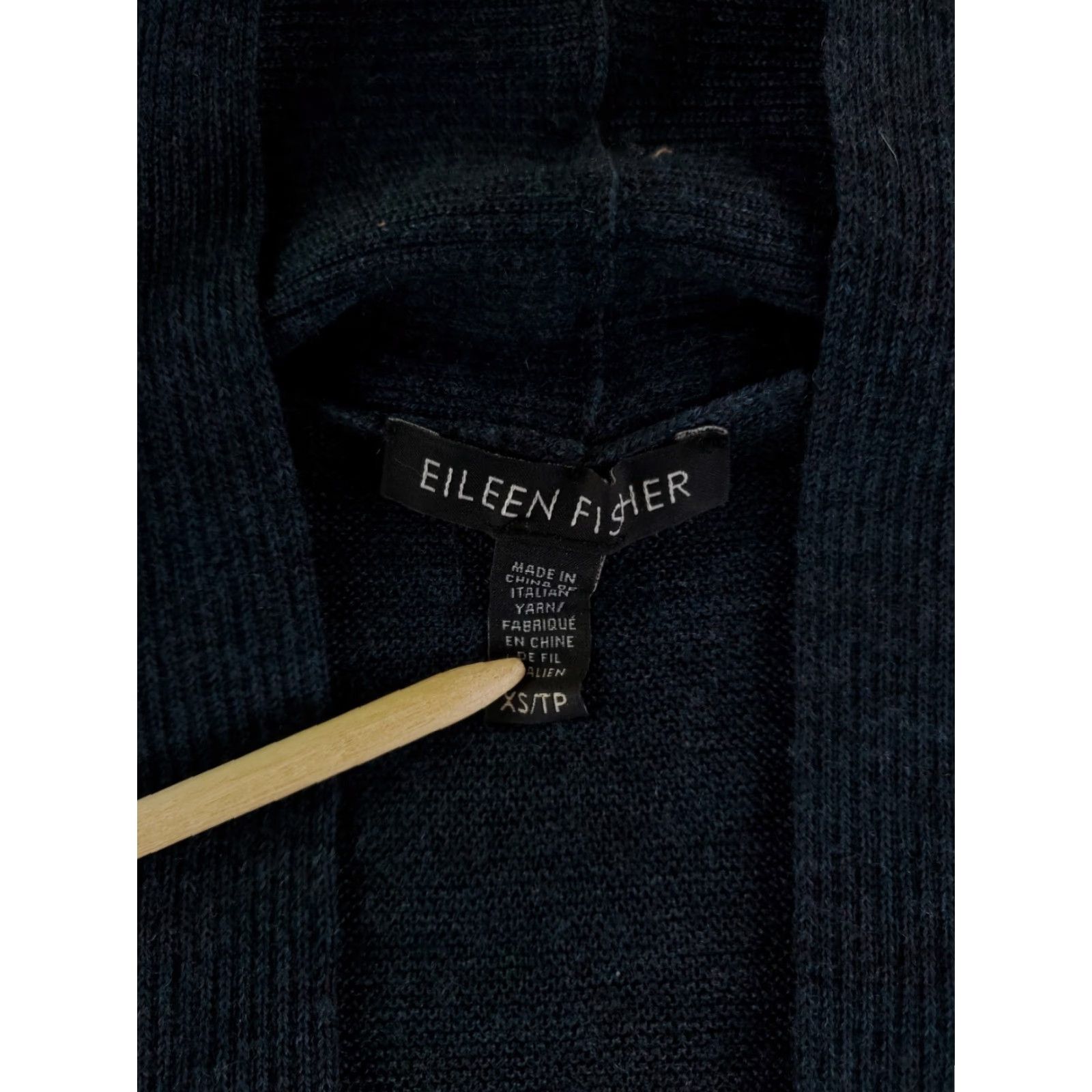 Eileen Fisher Eileen Fisher Cardigan Sweater 100% Merino Wool Blue Womens XS Size XS / US 0-2 / IT 36-38 - 2 Thumbnail