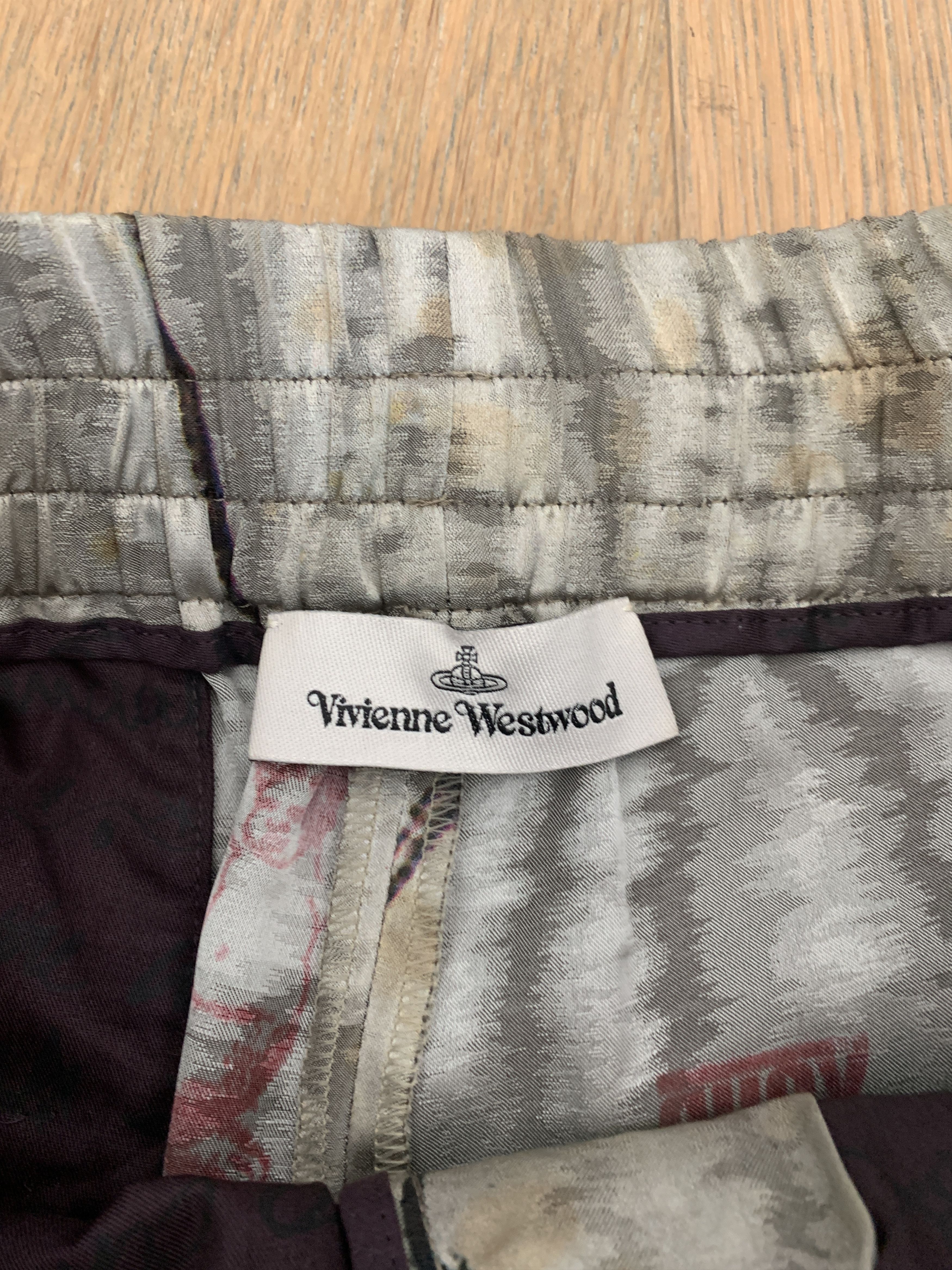 Vivienne Westwood Brand New 2019 Brand New Silk Chinese Pants - Insane Print Size 30" / US 8 / IT 44 - 8 Thumbnail