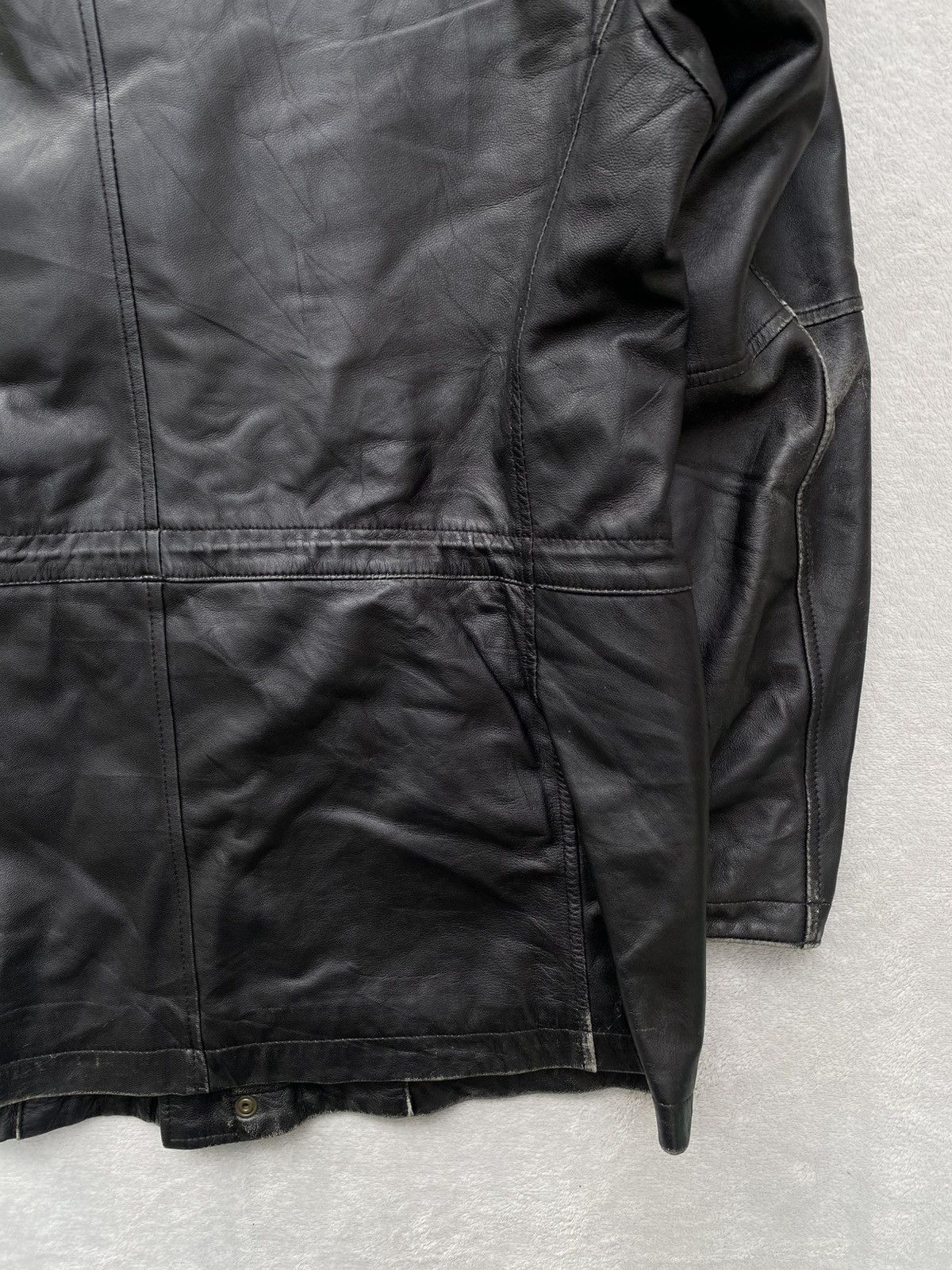 Japanese Brand 90s- Gotairiku- Onward Kashiyama- Utility Leather Jacket Size US M / EU 48-50 / 2 - 17 Thumbnail