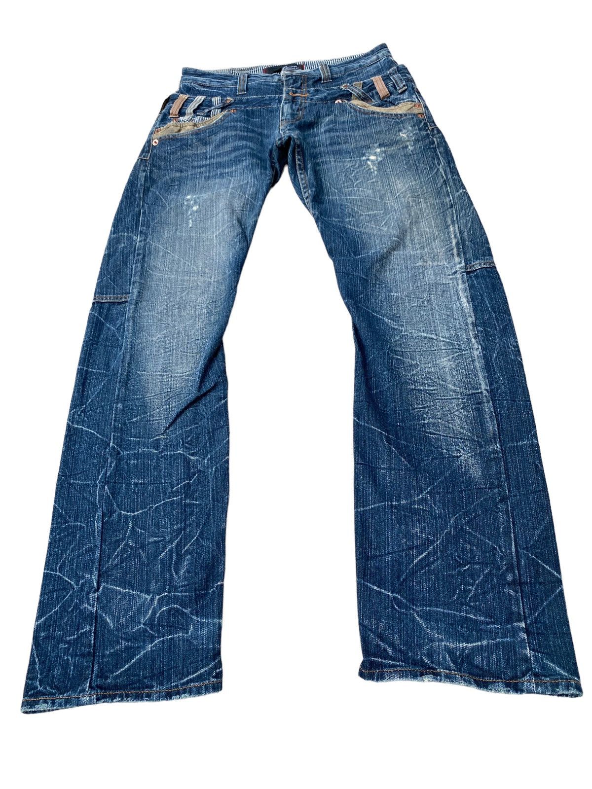 Hysteric Glamour Vintage Dominate Double Waist Distressed and Faded Pant Size US 31 - 4 Thumbnail