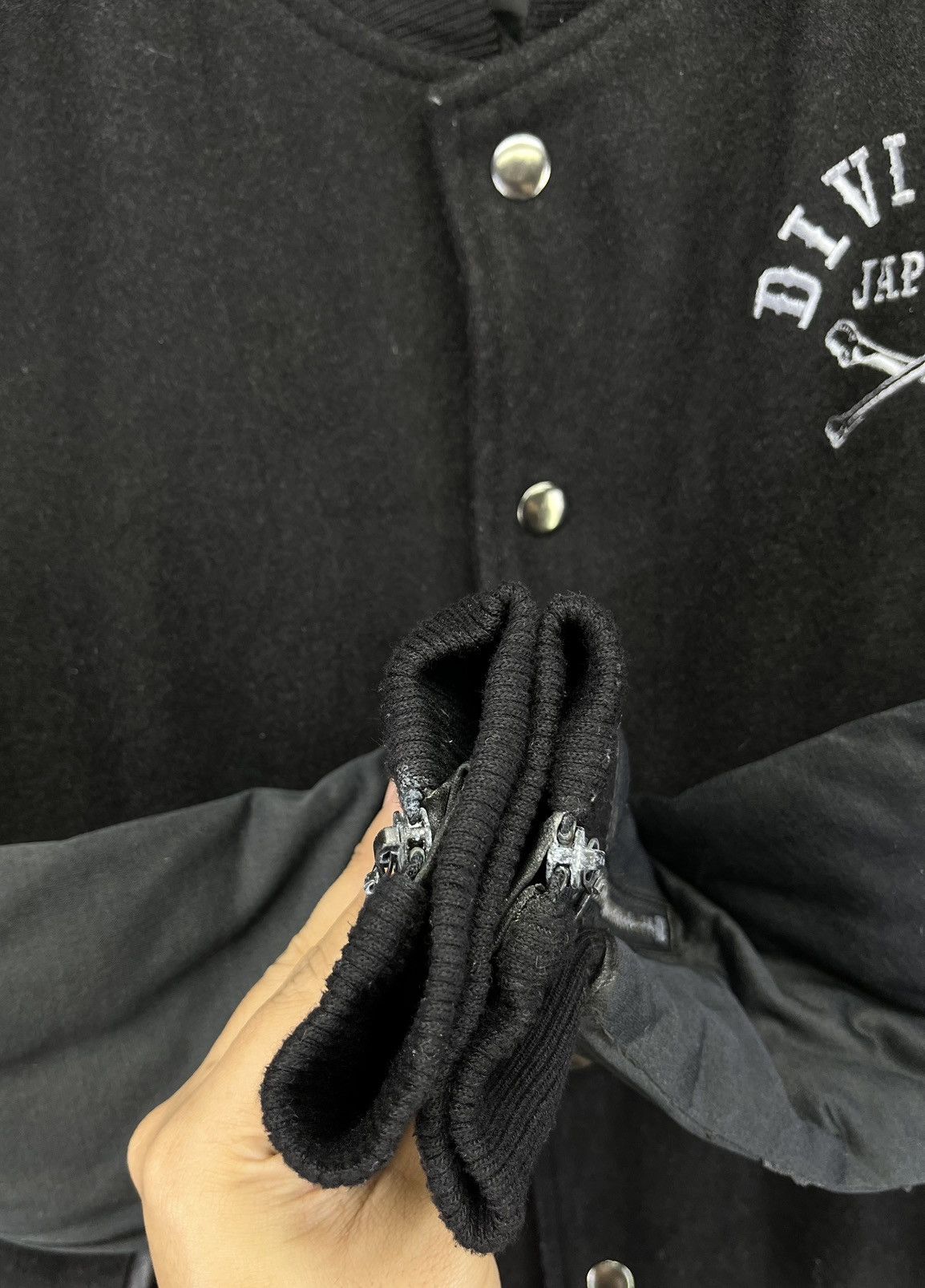 Japanese Brand Vintage Diviner Japan Skull Punk Varsity Jacket Size M / US 6-8 / IT 42-44 - 15 Thumbnail