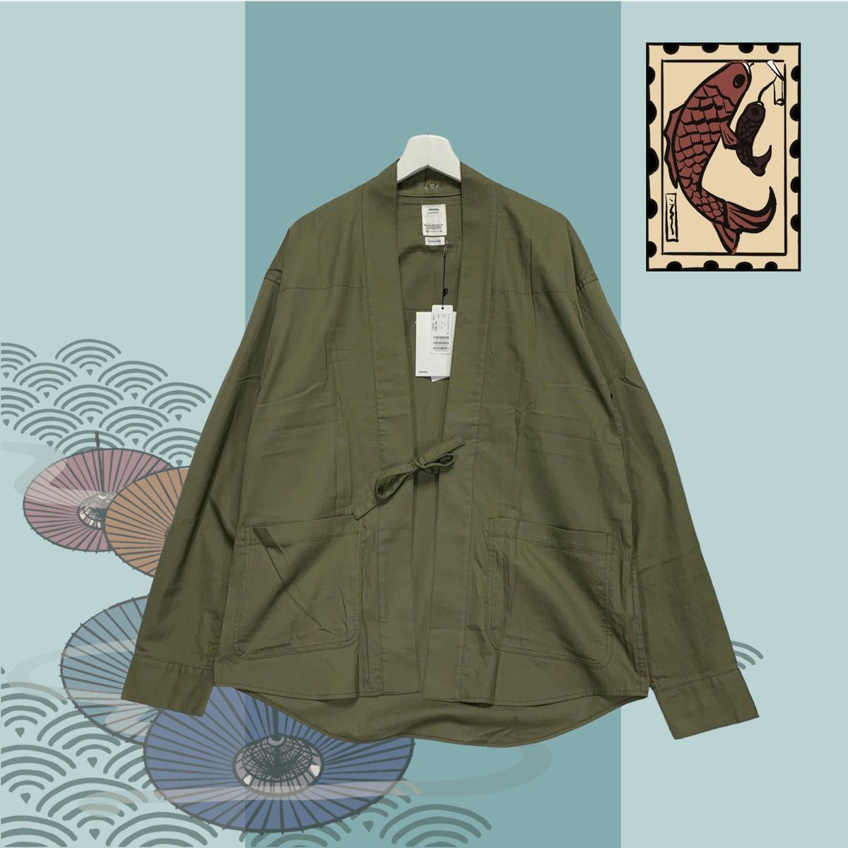 image of Ds! Visvim 20Ss Lhamo Shirt Olive, Men's (Size XL)