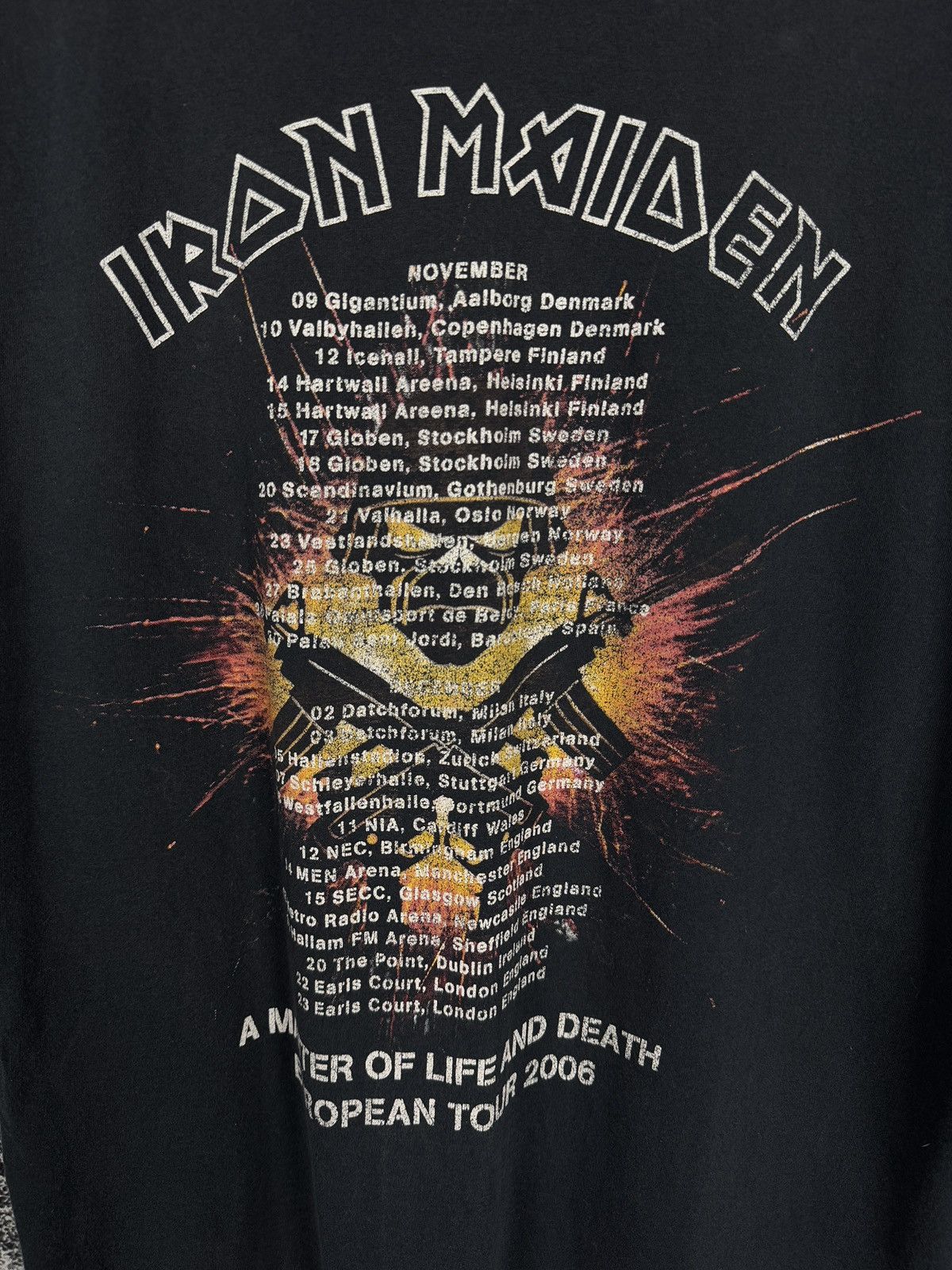 Iron Maiden Iron Maiden Vintage Band Tour Tee A Matter Of Life And Death Size US XL / EU 56 / 4 - 21 Thumbnail