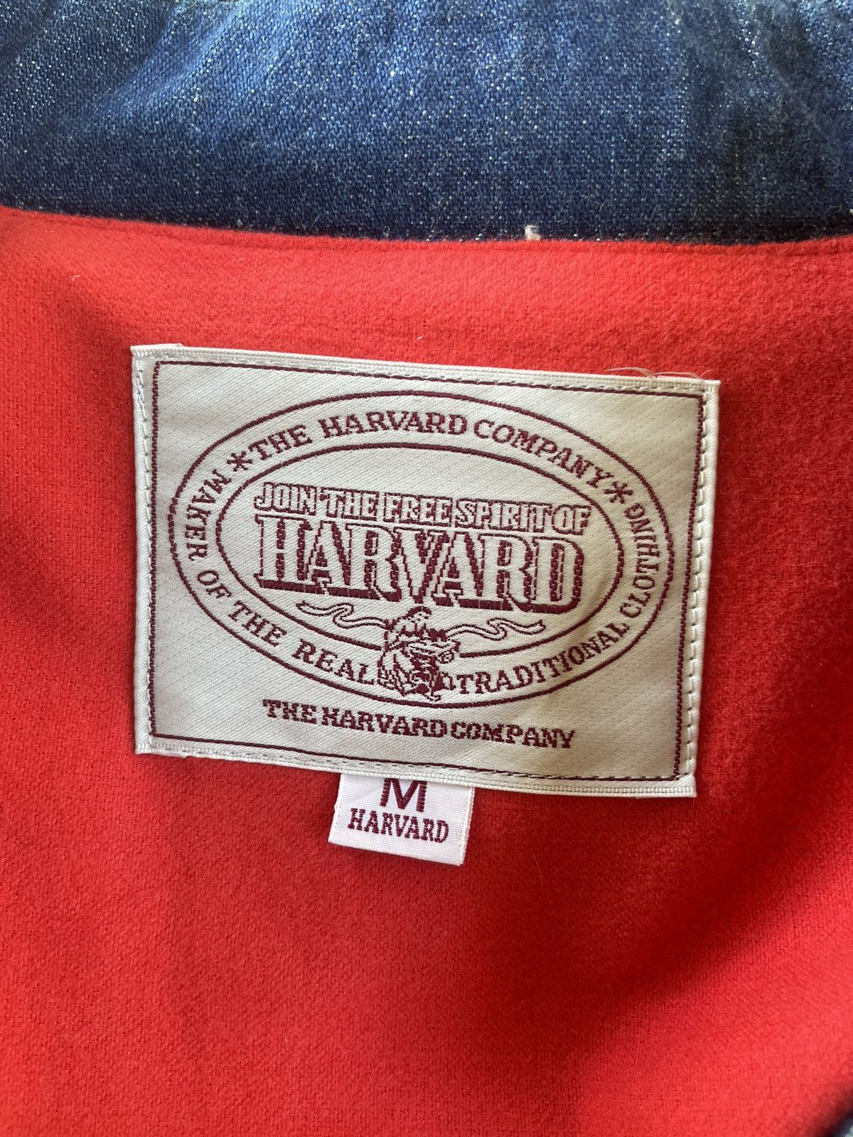 Vintage Japanese Brand Harvard Denim Jacket Size US M / EU 48-50 / 2 - 5 Thumbnail