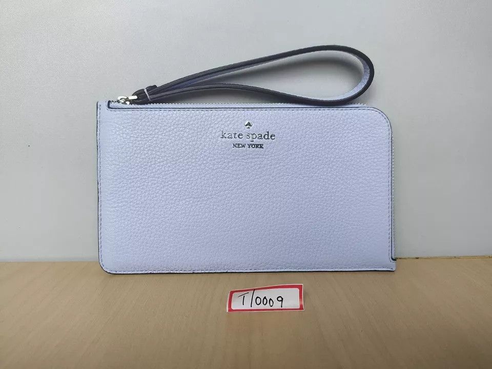 Kate Spade Kate Spade New York L-Zip Leather Wristlet T-0009 Size ONE SIZE - 10 Thumbnail