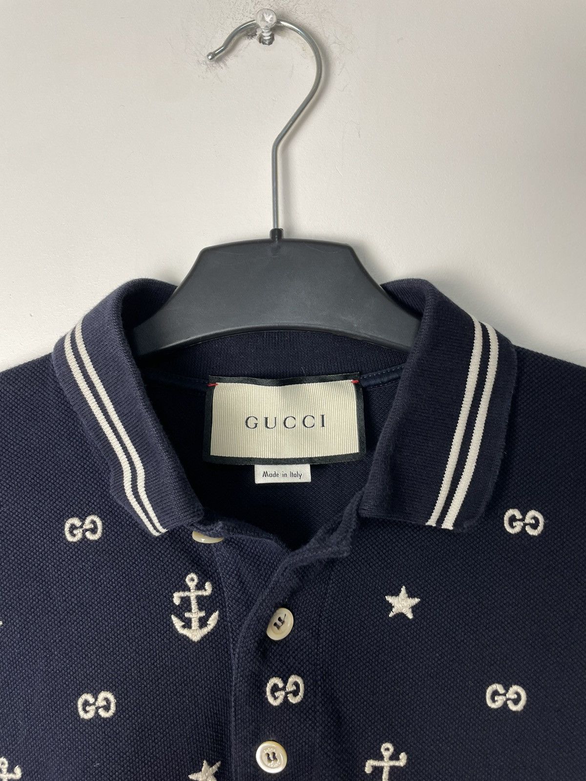 Gucci Gucci polo with anchor Size US XL / EU 56 / 4 - 6 Thumbnail
