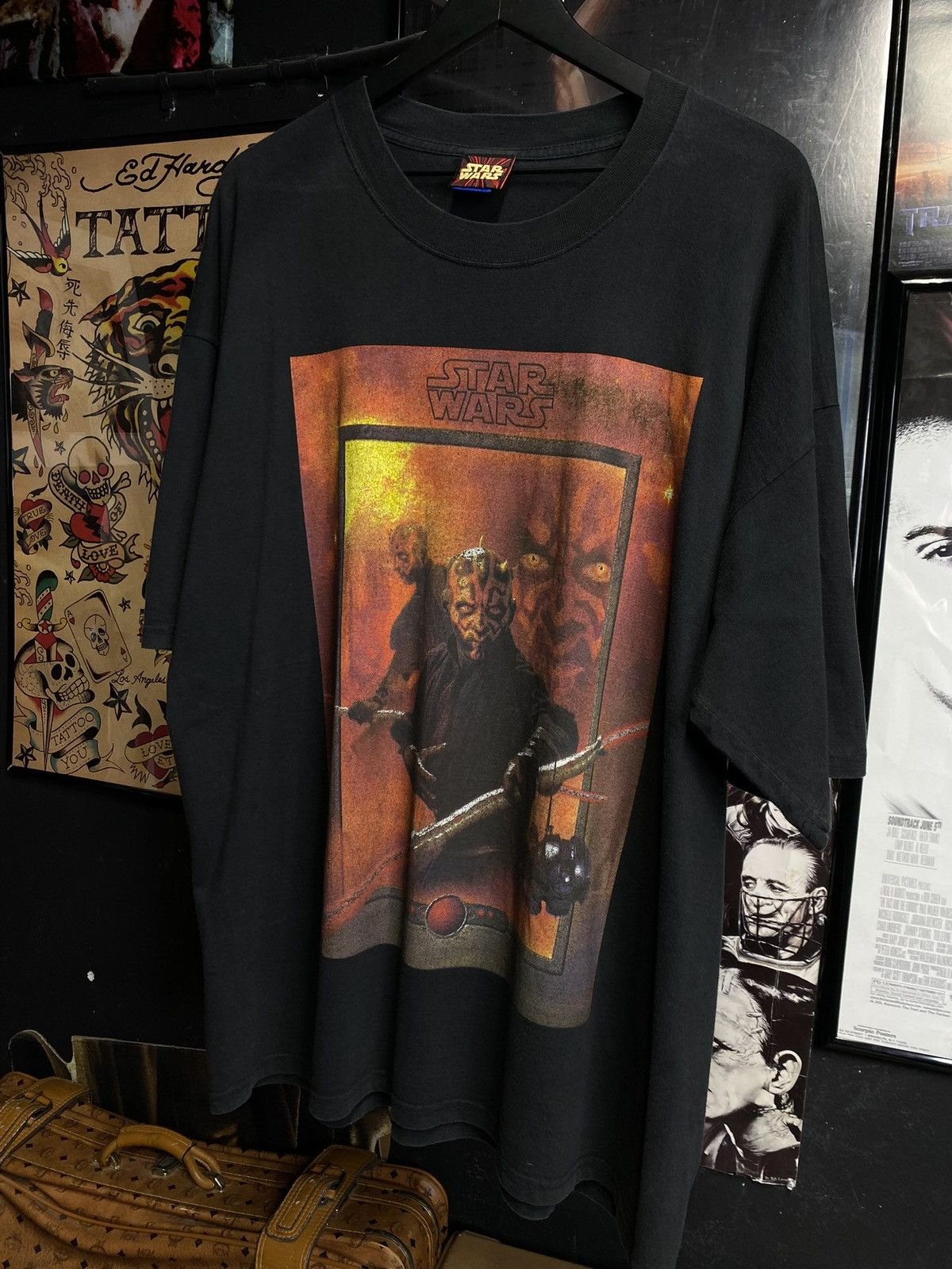 Vintage Vintage 90’s Darth Maul T-Shirt Vtg Star Wars Movie XLarge Size US XL / EU 56 / 4 - 6 Thumbnail