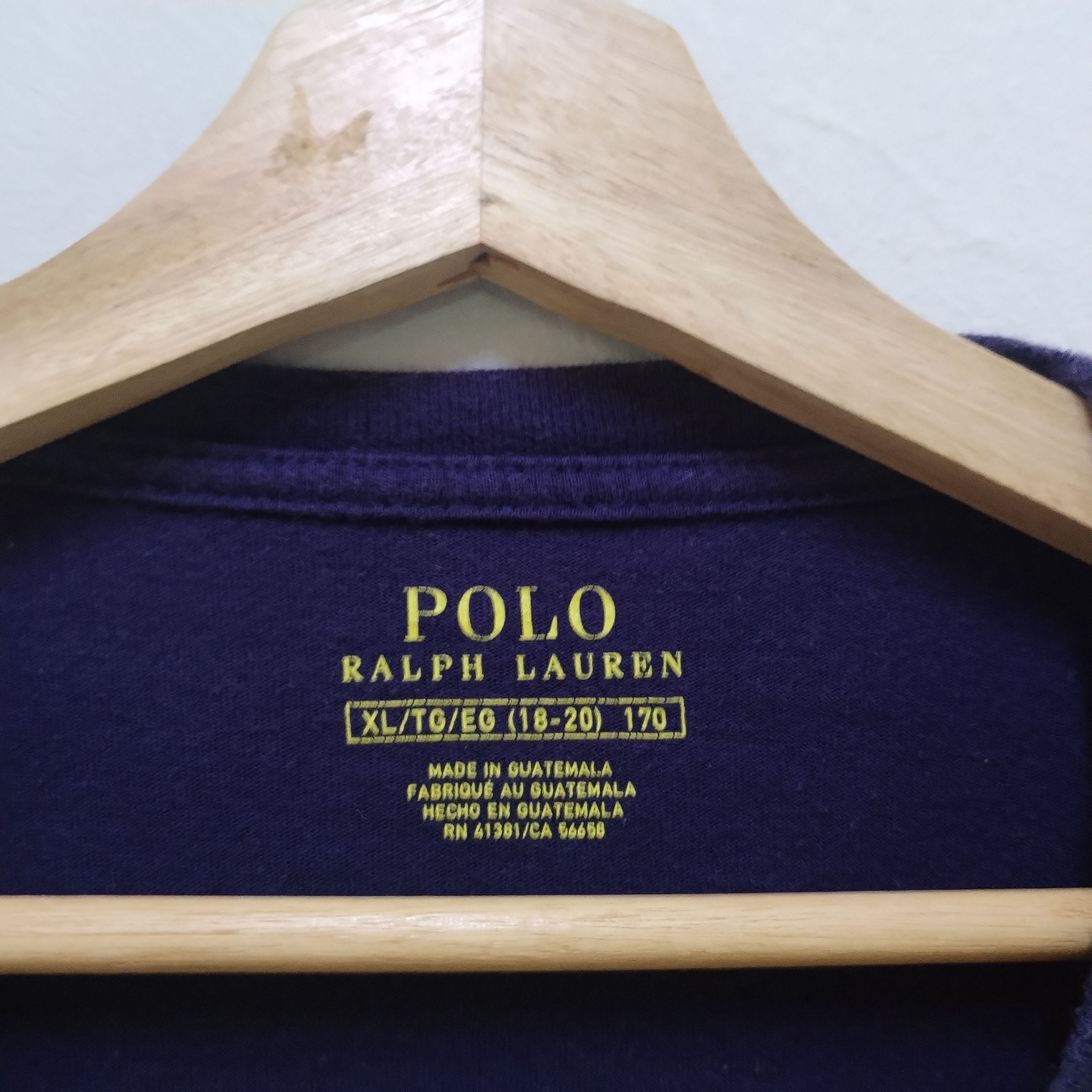 Polo Ralph Lauren Thrashed Sun Faded Polo Bear Vtg Shirt very rare Size US XL / EU 56 / 4 - 4 Thumbnail