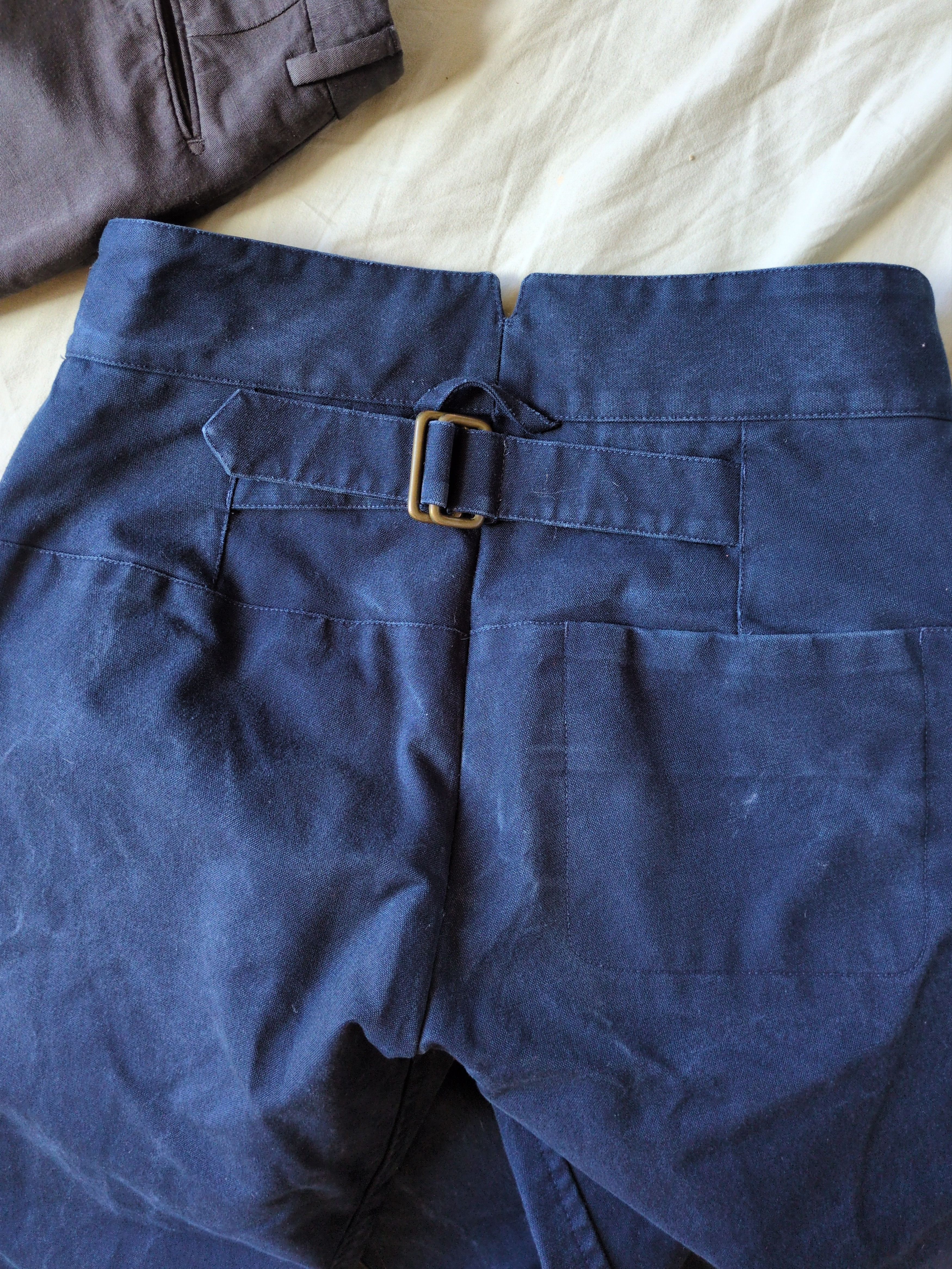 S.E.H. Kelly S.E.H Kelly Slim Trousers – Navy Sailcloth – XS Size US 28 / EU 44 - 4 Thumbnail