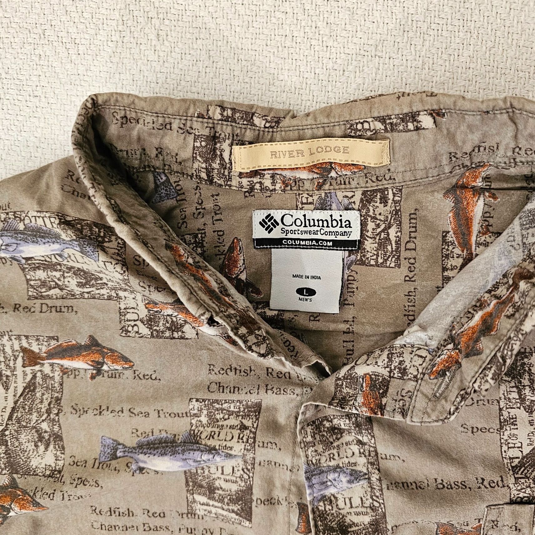 Vintage Columbia River Lodge Men's Shirt L Fisherman Short Sleeve Button-Down Brown Size US L / EU 52-54 / 3 - 2 Thumbnail