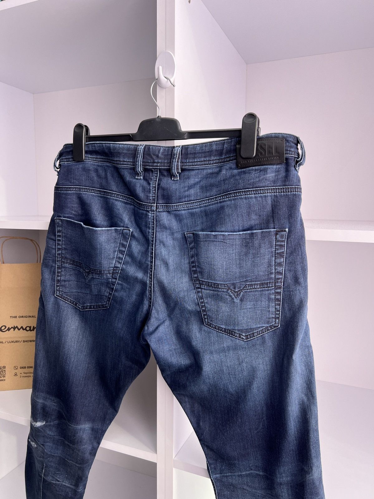Diesel × Vintage Vintage Diesel Krooley CB-Ne Blue Denim Jeans Size US 34 / EU 50 - 15 Thumbnail