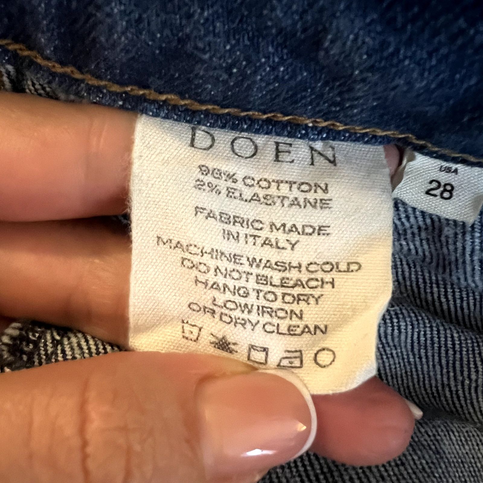DOEN Doen Nikita Blue Jeans organic cotton size 28 sailor style Size 28" / US 6 / IT 42 - 6 Thumbnail