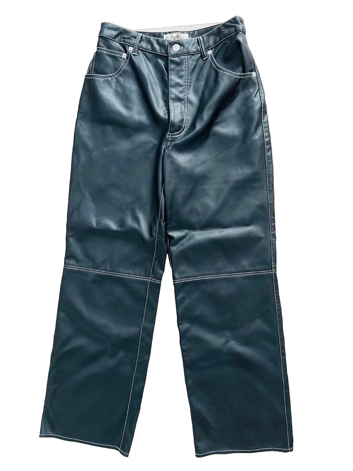 Free People Free People It Factor Vegan Leather Pant Mystic ( 4 ) Size 27" / US 4 / IT 40 - 4 Thumbnail