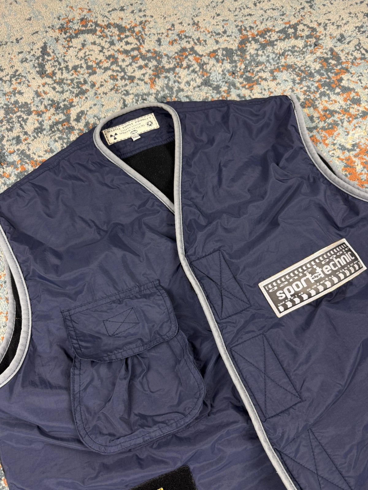 Japanese Brand × Vintage Crazy Vintage 90s Daniel Poole rave techno reflective vest Size US L / EU 52-54 / 3 - 8 Thumbnail