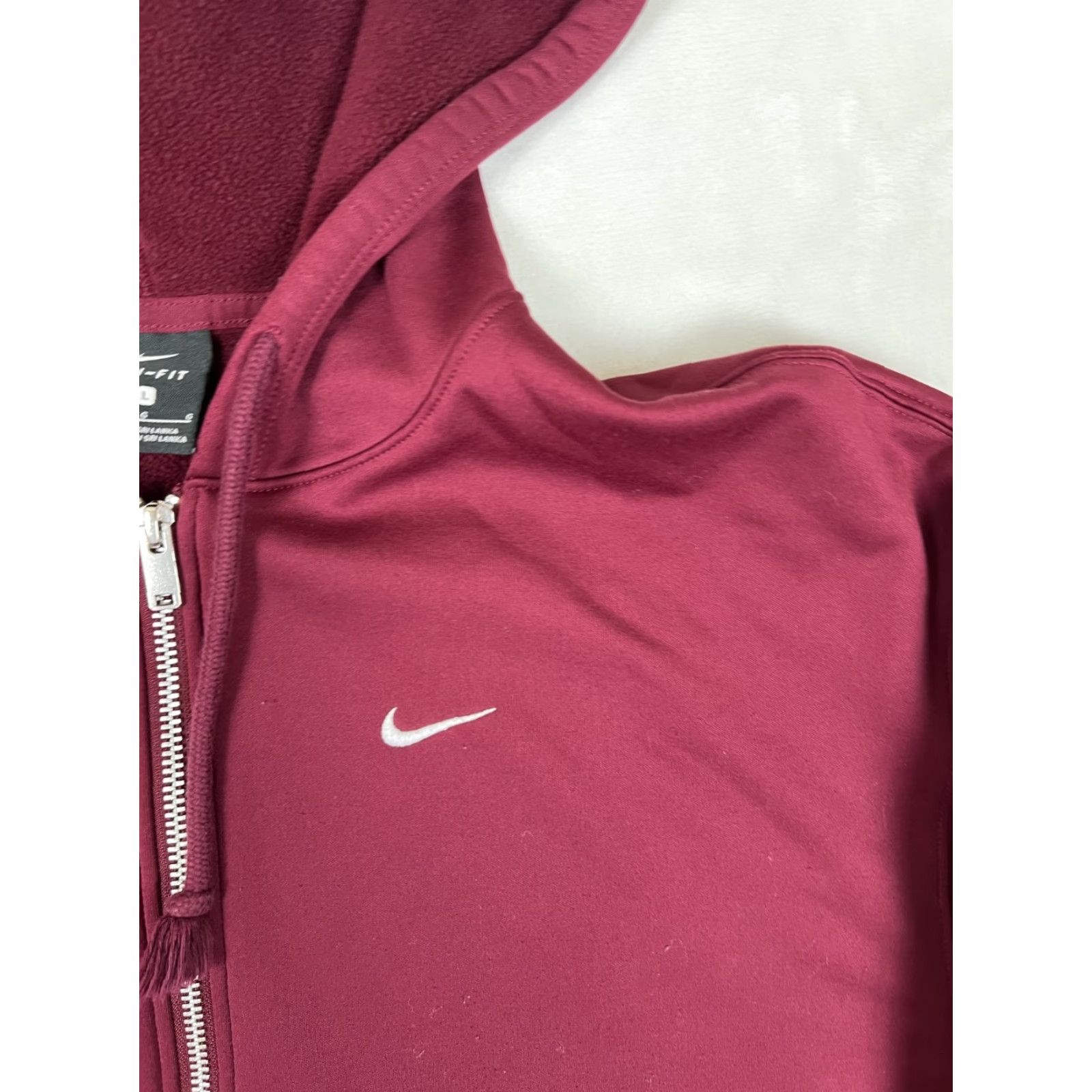 Nike VINTAGE Nike Hoodie Full Zip Sweatshirt Regular Size L Black Swoosh 90s Sports Classic Pockets Hooded Size US M / EU 48-50 / 2 - 3 Thumbnail