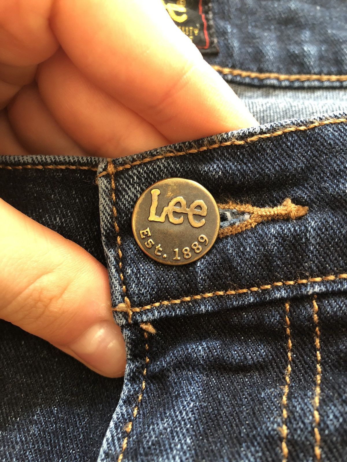 Lee LEE DAREN ZIP FLY VINTAGE DENIM QUALITY JEANS PANTS Size US 33 - 4 Thumbnail