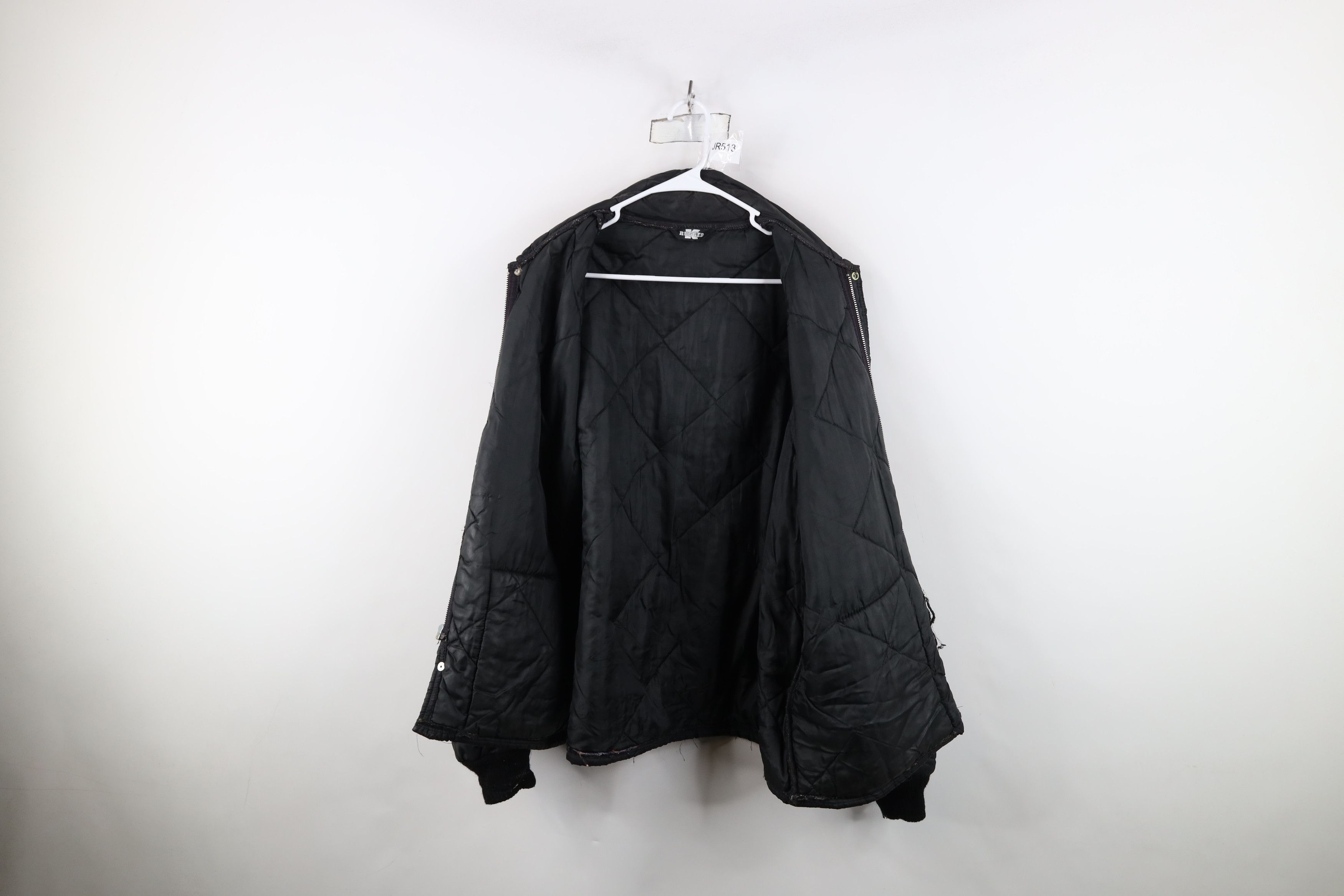 Vintage Vintage 70s Streetwear Mechanic Workwear Jacket Black Size US XXL / EU 58 / 5 - 12 Thumbnail