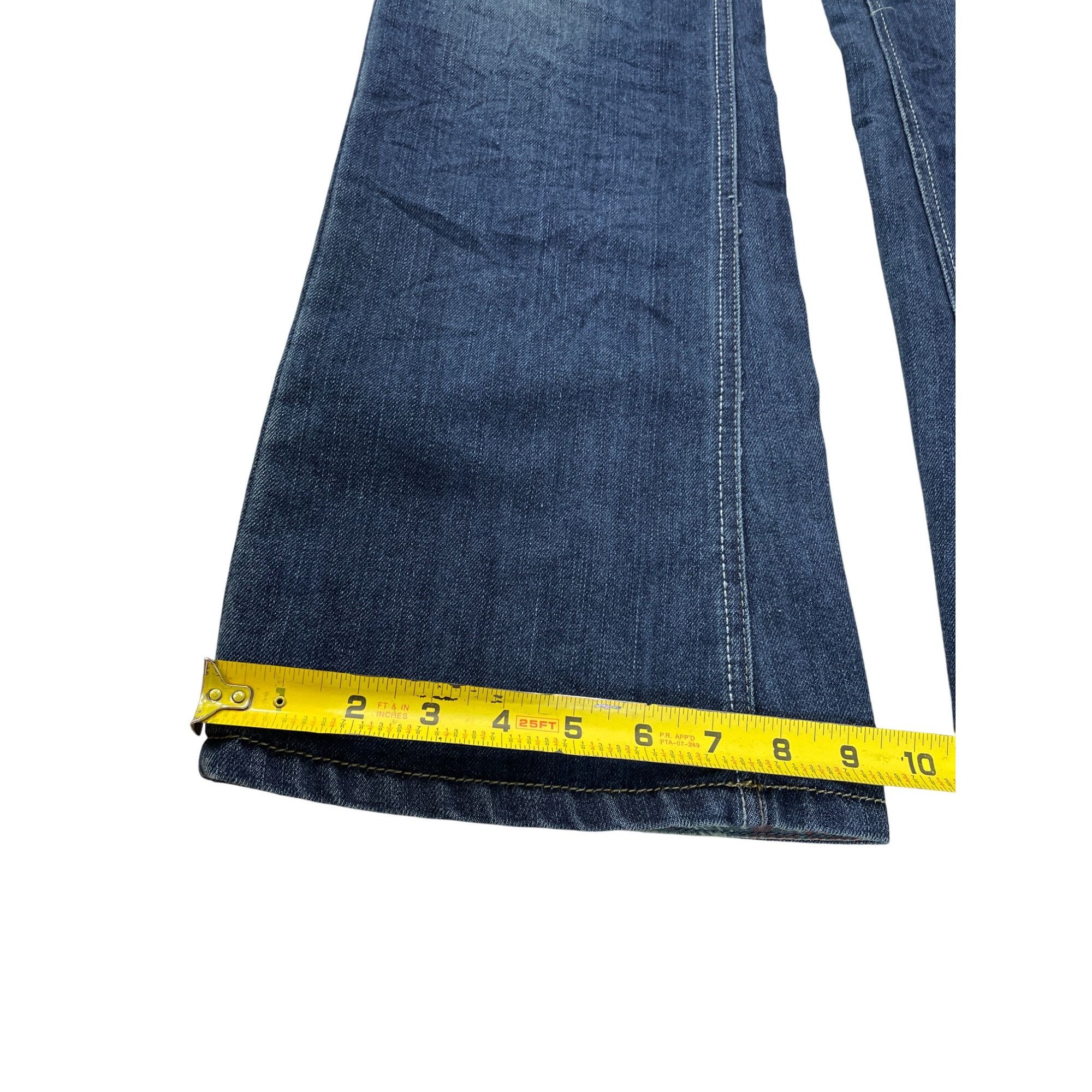Diesel Diesel Cayre Womans Y2K Blue Wide Leg Stretch Jeans Size 28/ Size 28" / US 6 / IT 42 - 2 Thumbnail