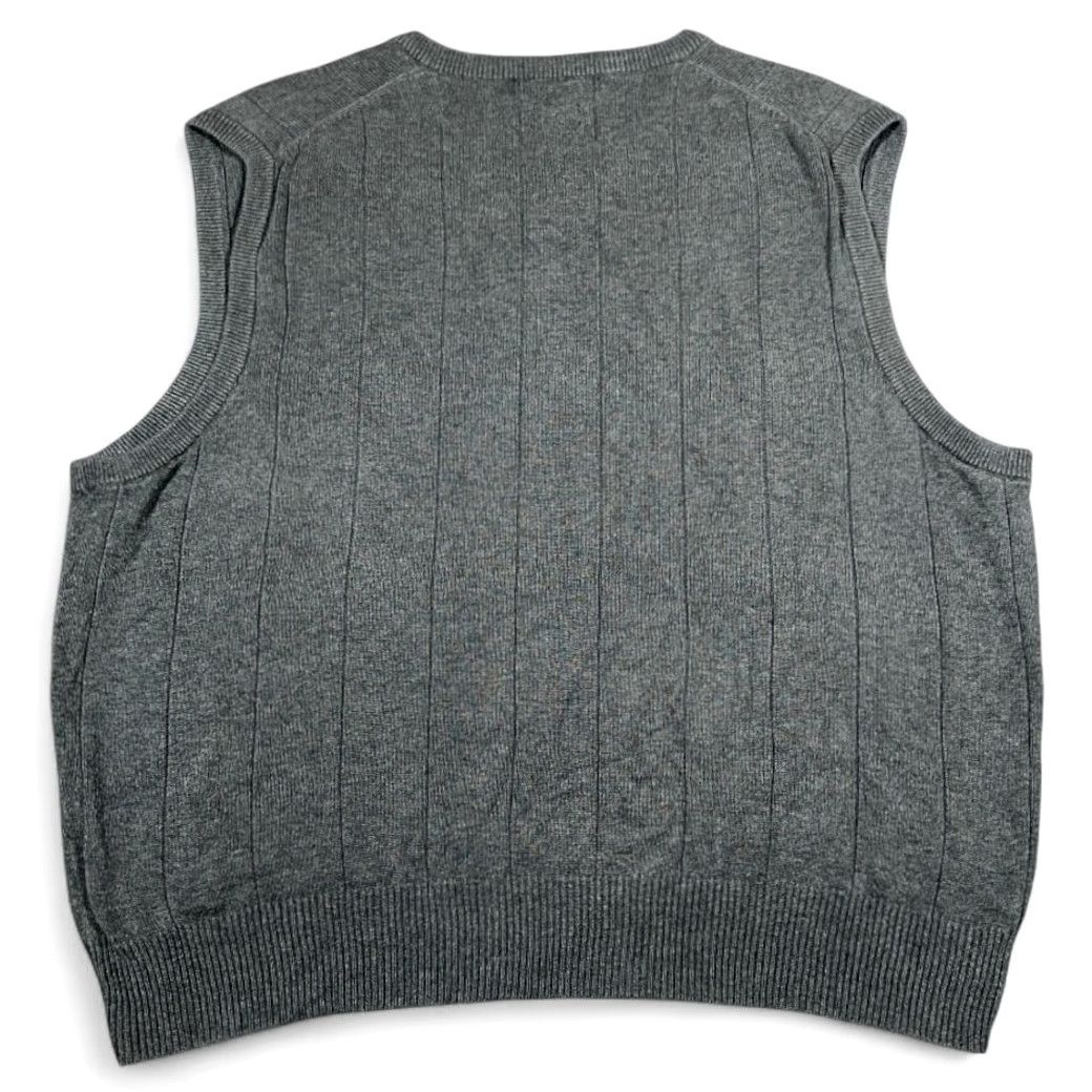 Polo Ralph Lauren VINTAGE Polo Ralph Lauren Sweater Vest Shirt Large Gray Cotton 90s Pony Logo Mens Size US L / EU 52-54 / 3 - 3 Thumbnail