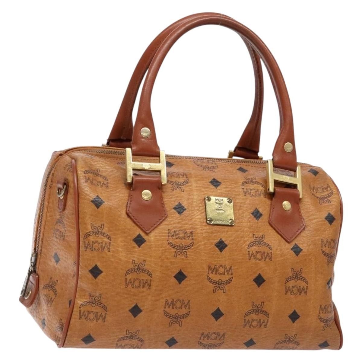 MCM MCM Visetos logogramme Handbag Canvas and Leather Size ONE SIZE - 1 Thumbnail