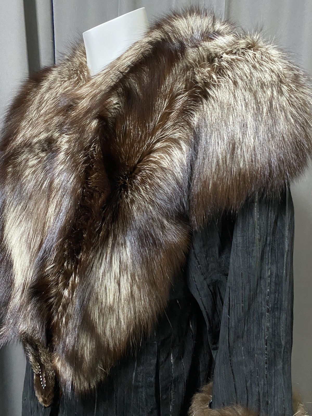 Sagafurs 90s SagaFurs- Fox Fur Leather Jacket Size US M / EU 48-50 / 2 - 7 Thumbnail