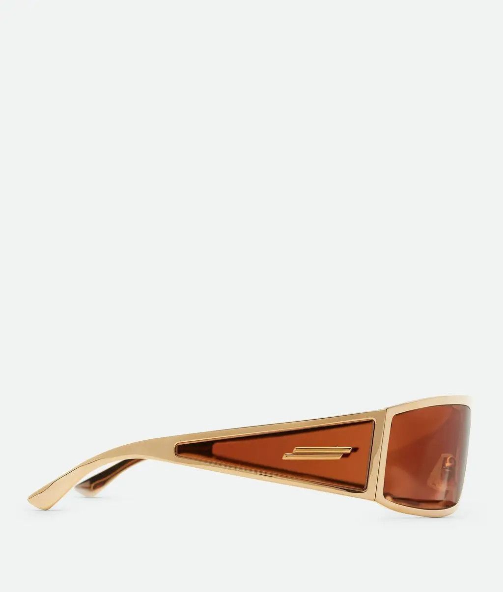 Bottega Veneta o1n1vont0525 Size: OS / Bangle Wraparound Sunglasses in Gold Size ONE SIZE - 3 Thumbnail