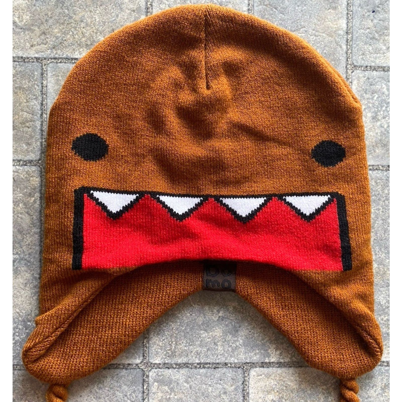 Vintage VINTAGE 2012 DOMO Beanie Winter Hat Brown One Size Men Mens One Size Brown Winter Beanie DOMO Hat Size ONE SIZE - 6 Thumbnail