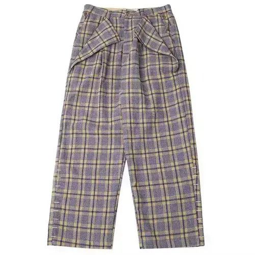 Japanese Brand 20AW Indigo Union Japan Grey Checked Wool Blended Pants Size US 32 / EU 48 - 1 Thumbnail