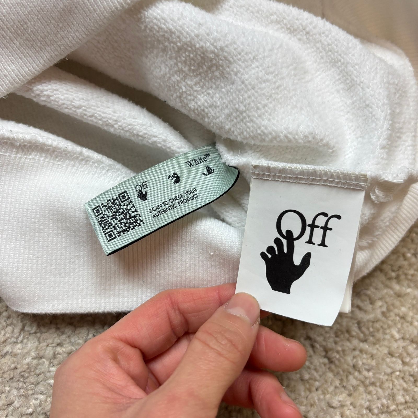 Off-White Off-White Main Label Virgil Abloh Stencil Arrows Hoodie XL Size US XL / EU 56 / 4 - 8 Thumbnail