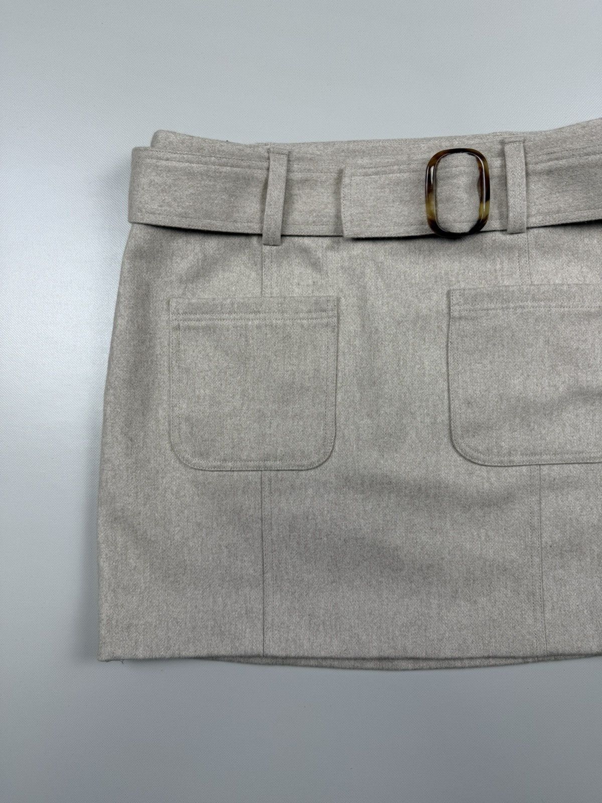 Sezane Sezane Gellie Wool Polyamide Cashmere Mini Skirt Size 42 Size 30" / US 8 / IT 44 - 4 Thumbnail